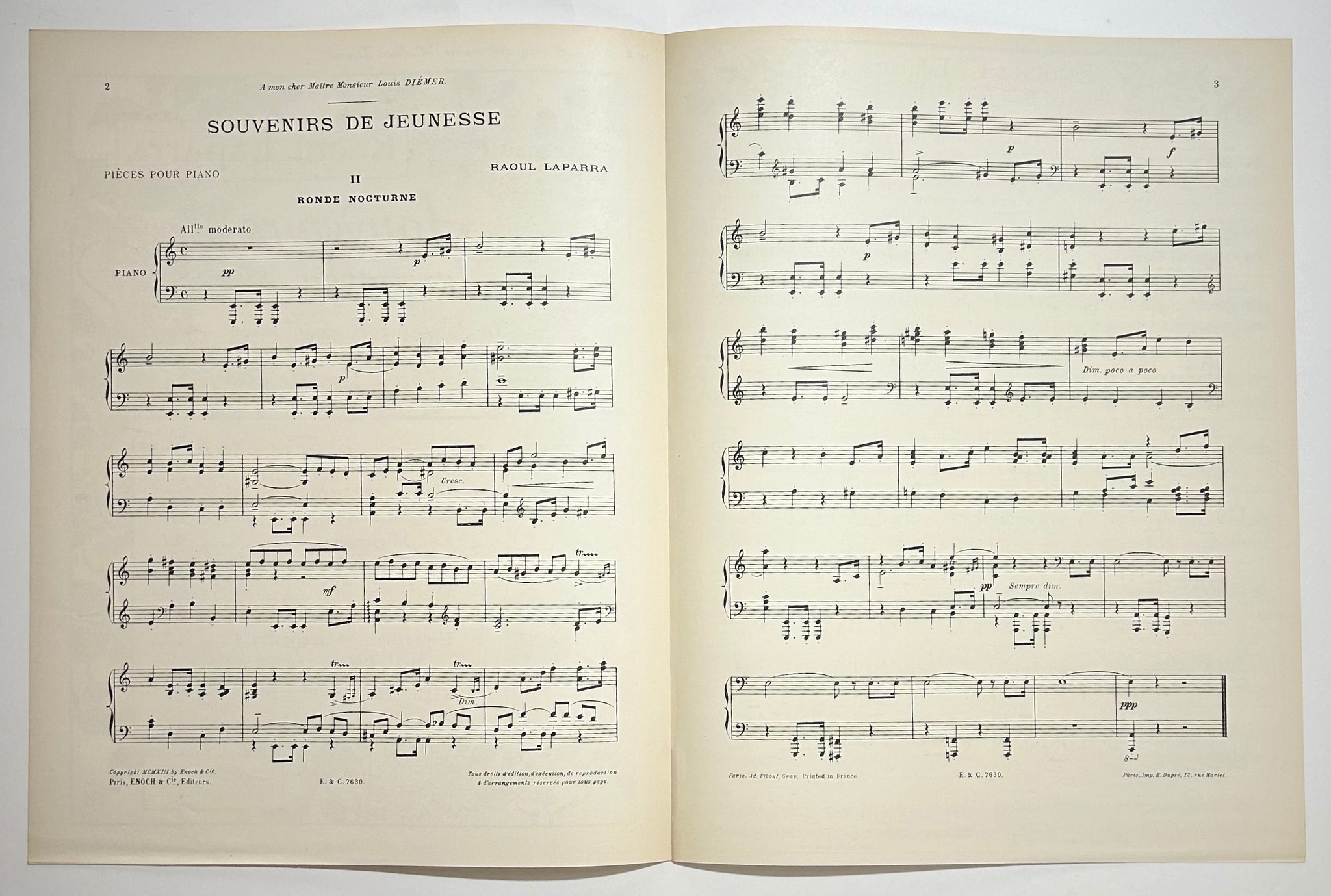 Souvenirs de Jeunesse (n°2 : Ronde de Nuit).