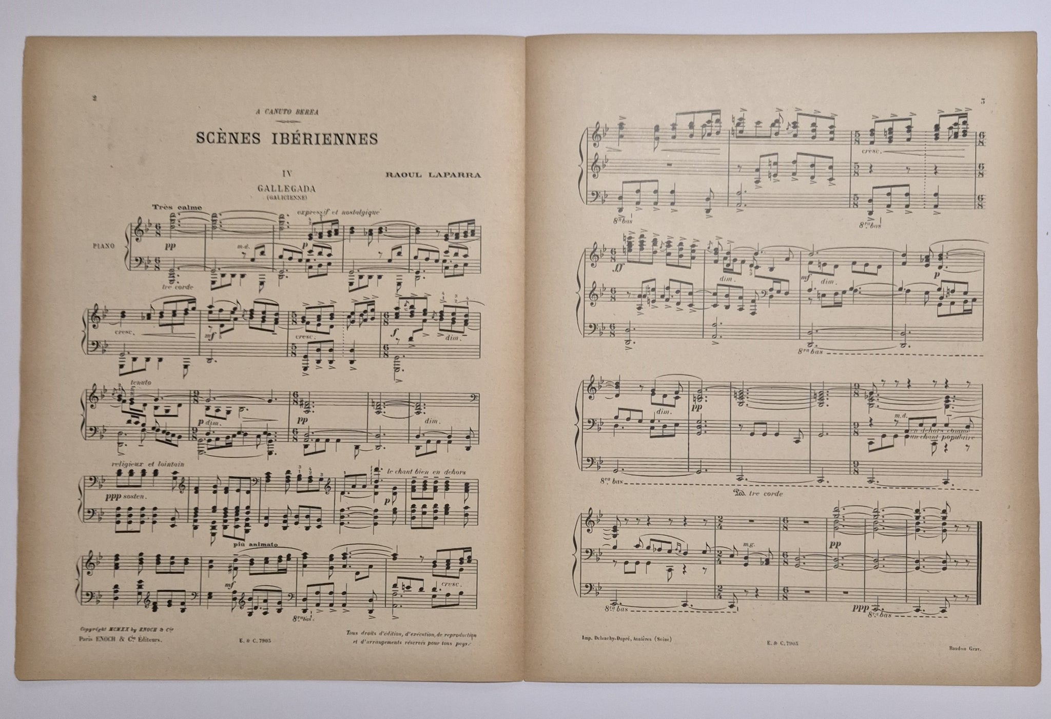 Scènes Ibérienne (n°4 : Gallegada).