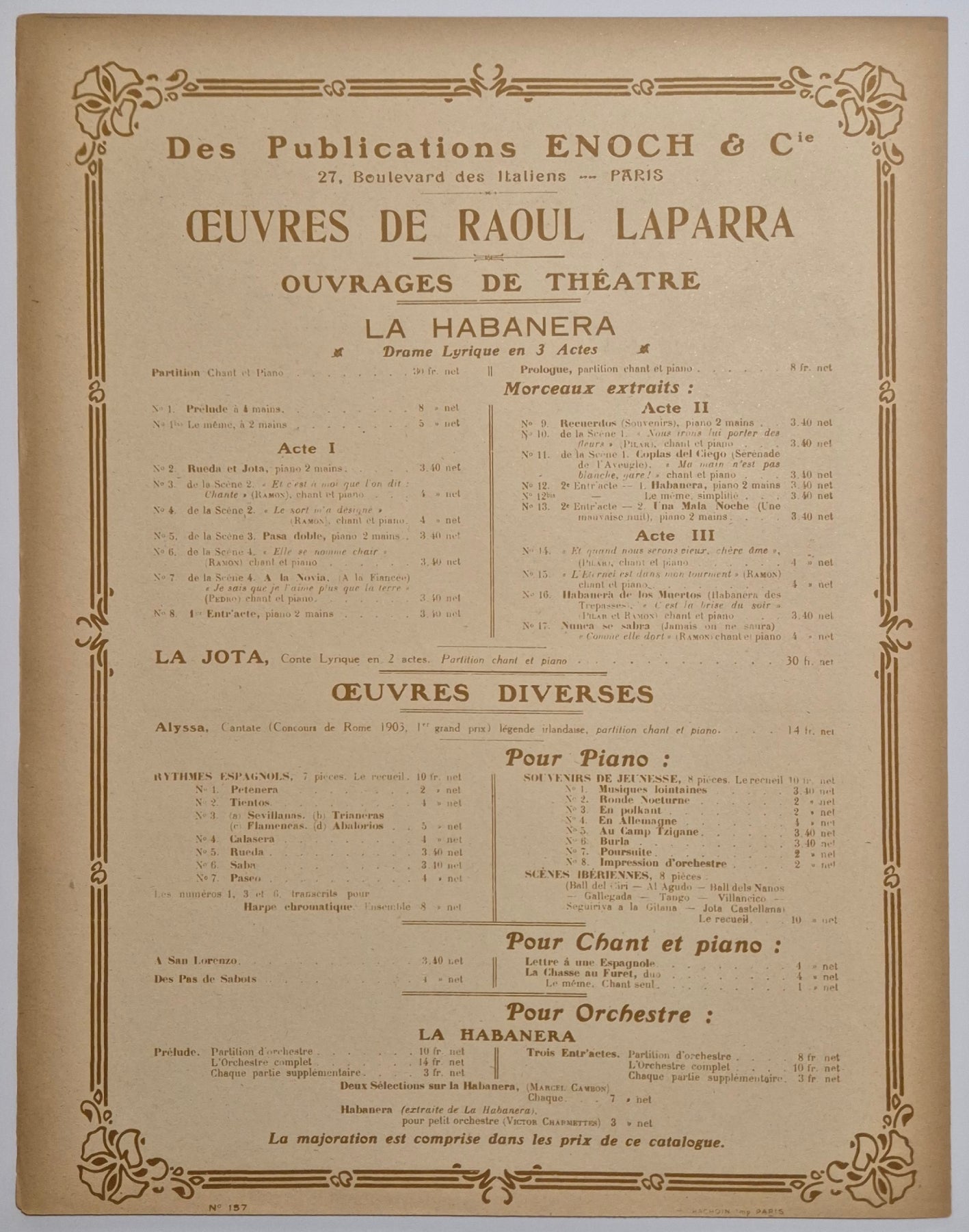 Scènes Ibérienne (n°4 : Gallegada).