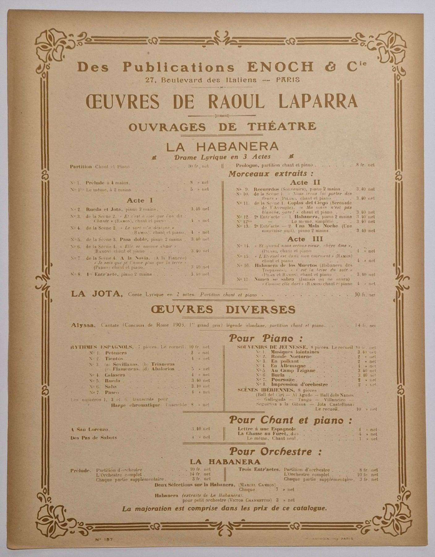 Scènes Ibérienne (n°4 : Gallegada).