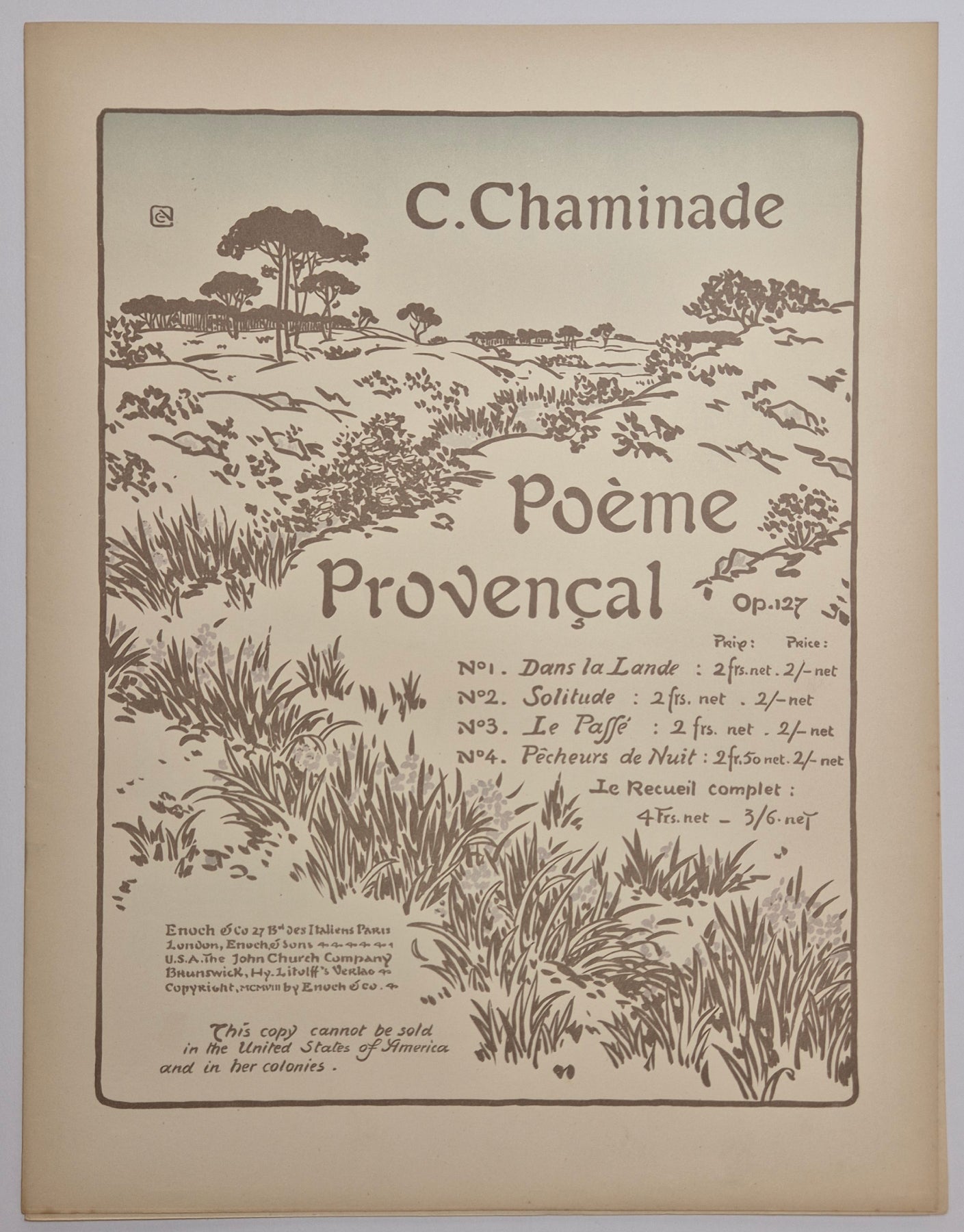 Poème Provençal (n°1 : Dans la lande).