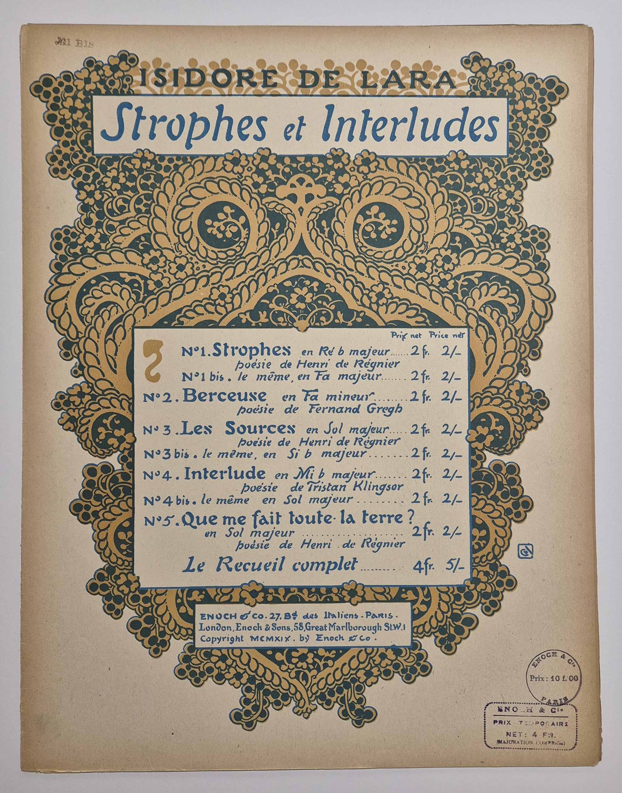 Strophes et Interludes (n°1 : Strophes).