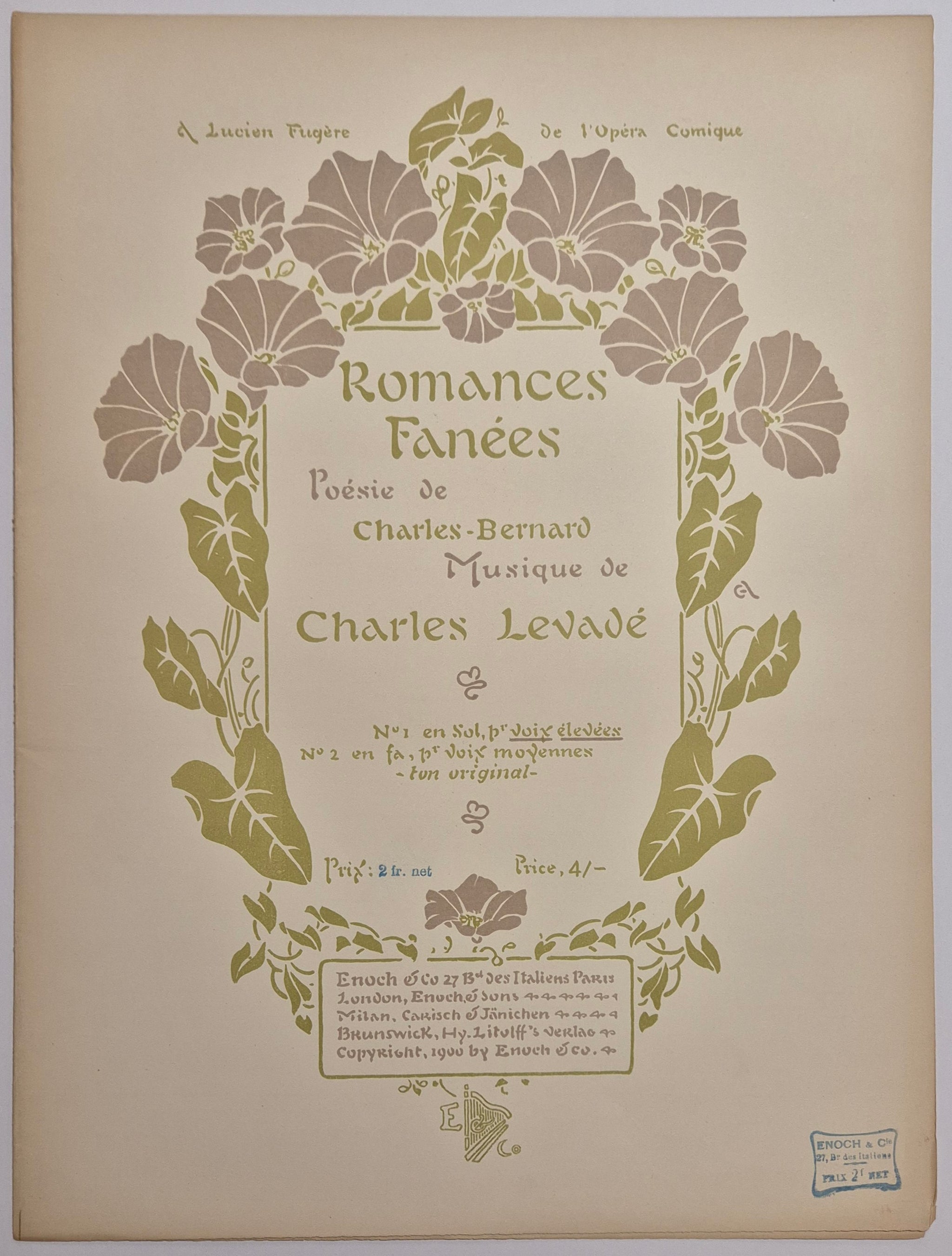 Romances fanées. Poésie de Charles-Bernard.