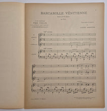 Charger l'image dans la galerie, Romances sans paroles, transcrites et arrangées pour Chœurs par Louis Derivis (n°1, Barcarolle vénitienne).