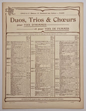 Charger l'image dans la galerie, Romances sans paroles, transcrites et arrangées pour Chœurs par Louis Derivis (n°1, Barcarolle vénitienne).