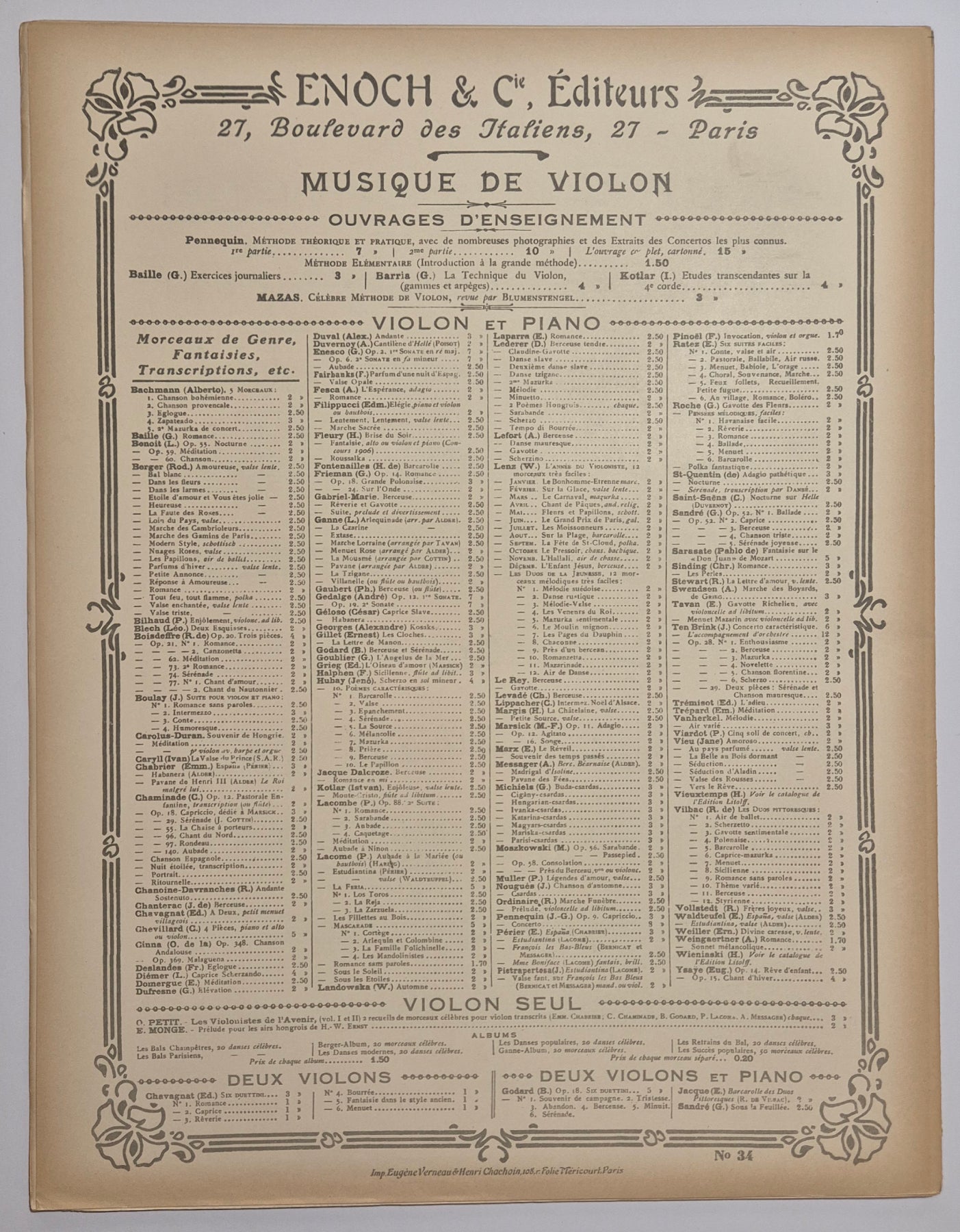 Andante des deux pigeons.