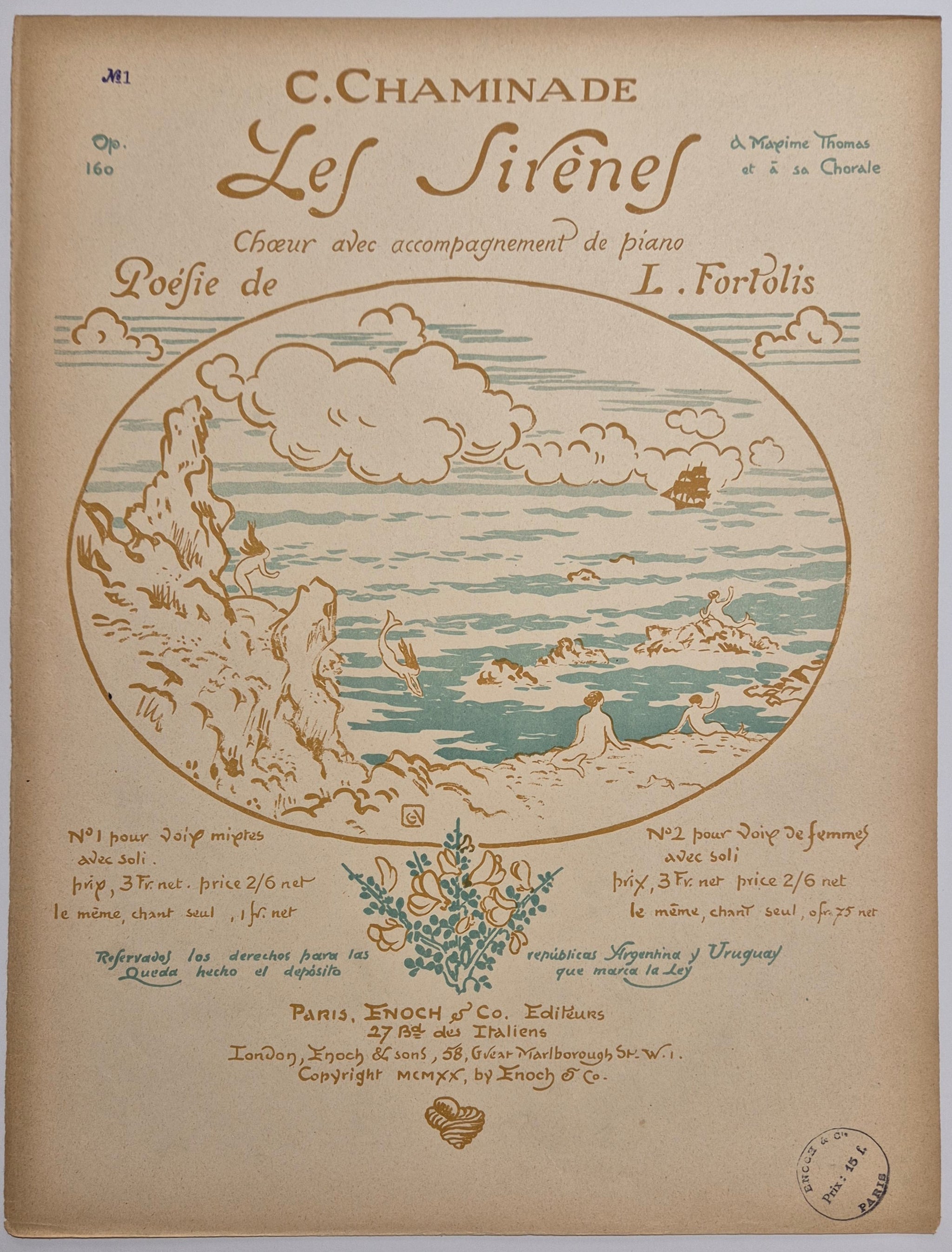 Les Sirènes. Poésie de L. Fortolis (n°1).