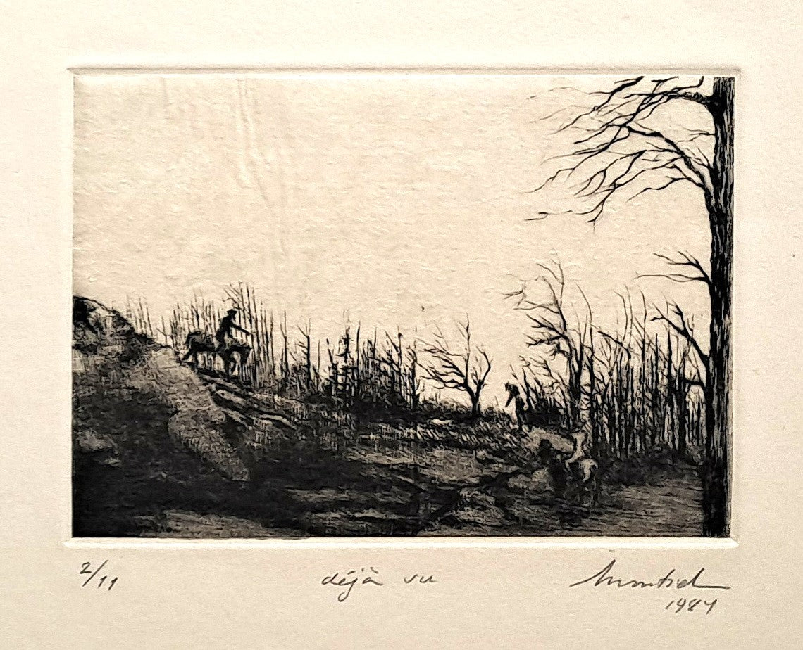 MONTIEL Patricia. Déjà vu. Gravure signée.