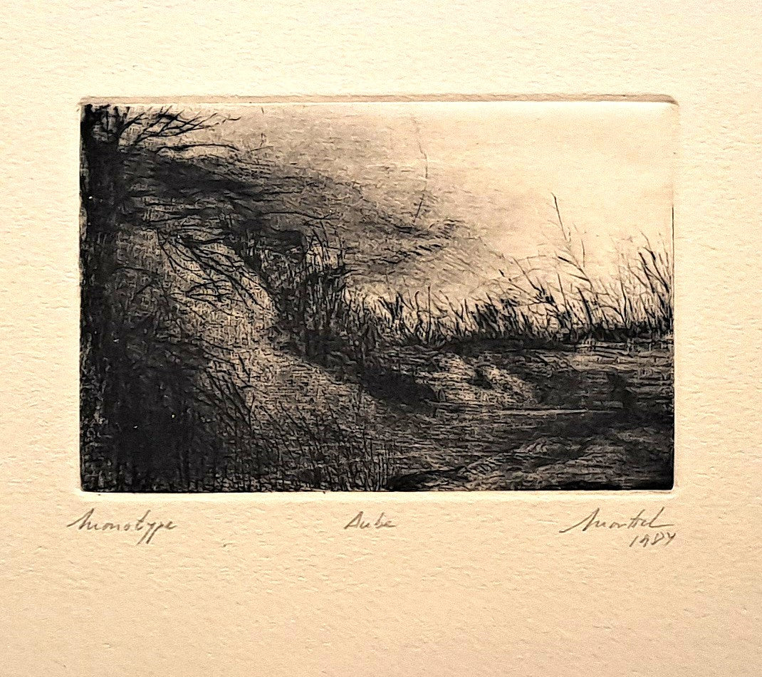 MONTIEL Patricia. Aube. Gravure signée.