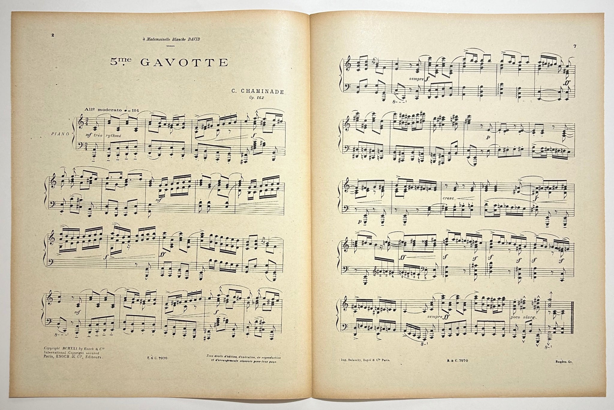 Cinquième gavotte.