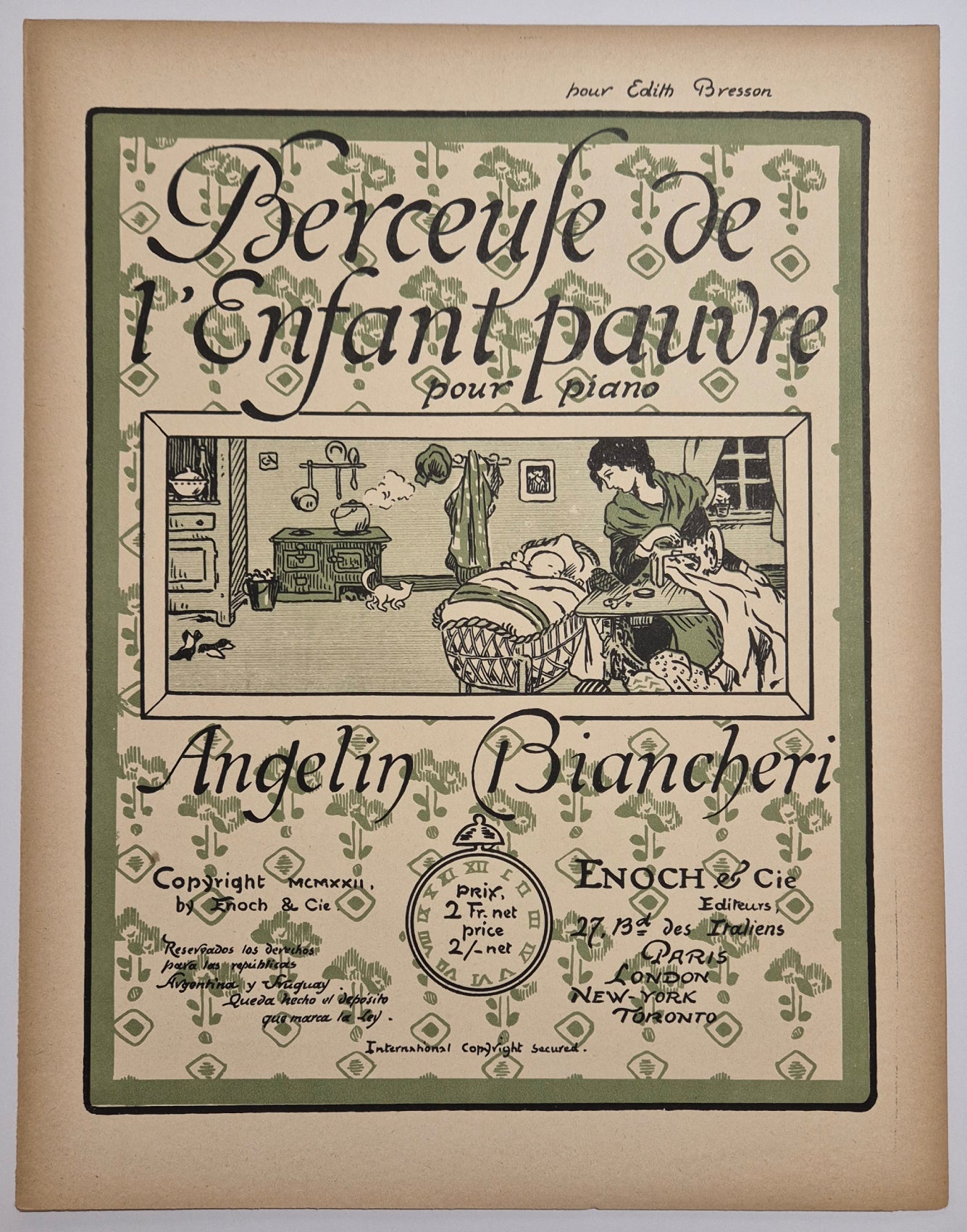 Berceuse de l'Enfant pauvre.