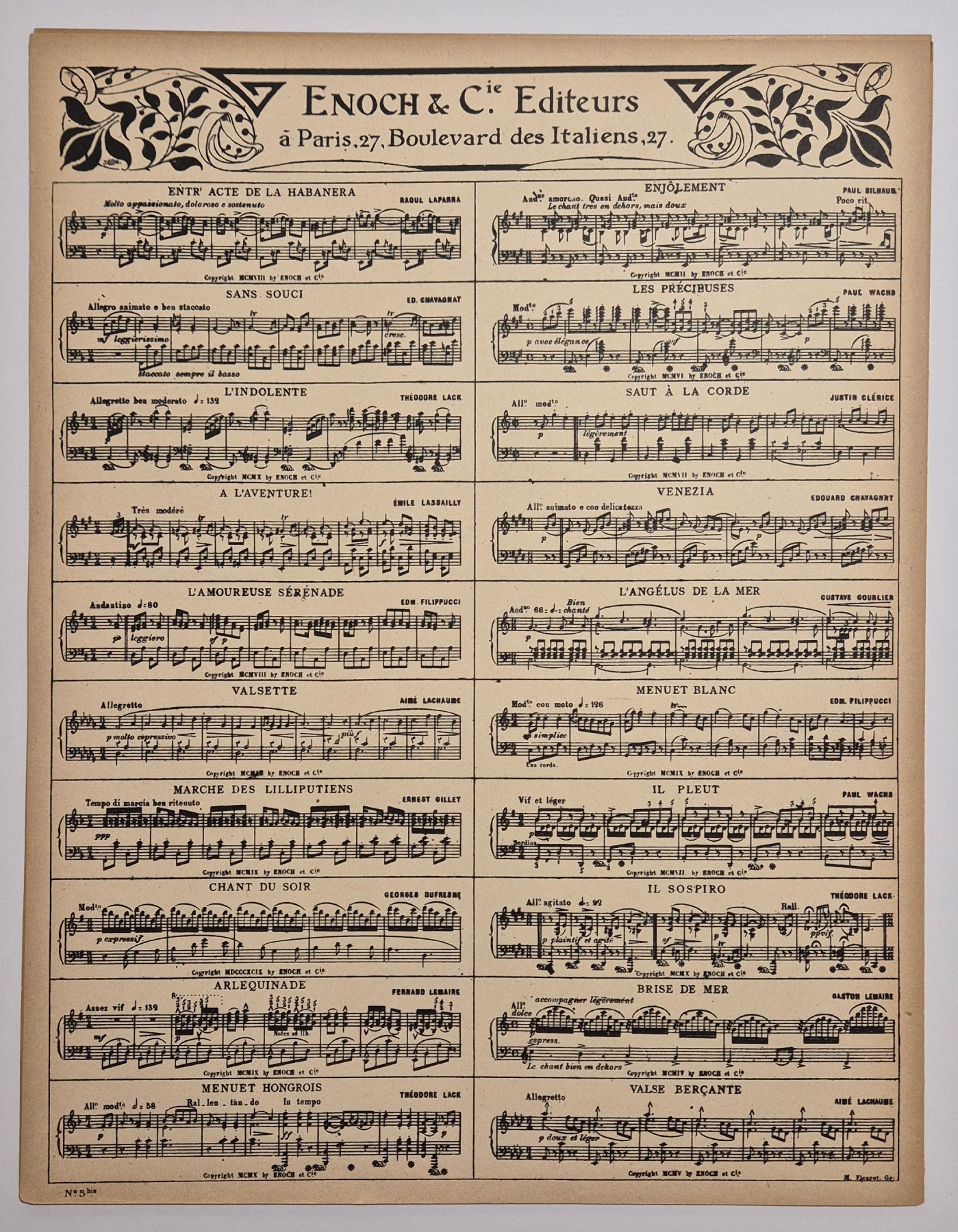 Berceuse de l'Enfant pauvre.