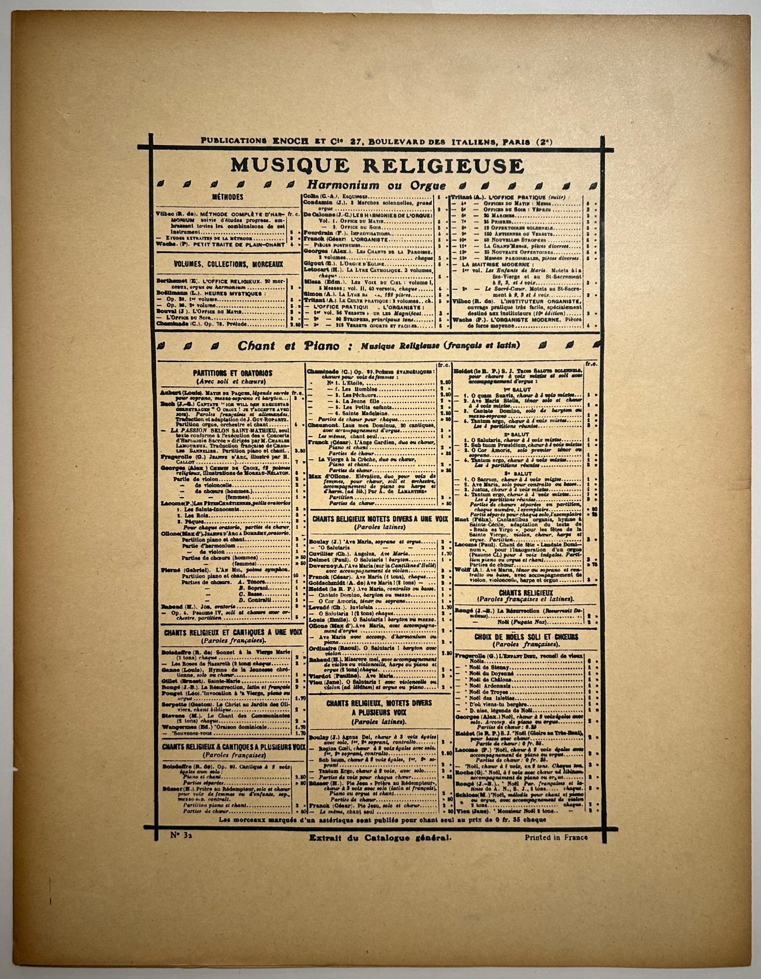 Messe pour deux voix égales.