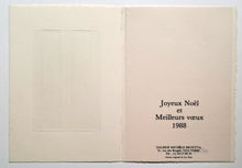 Charger l'image dans la galerie, Carte de vœux I. 1988.