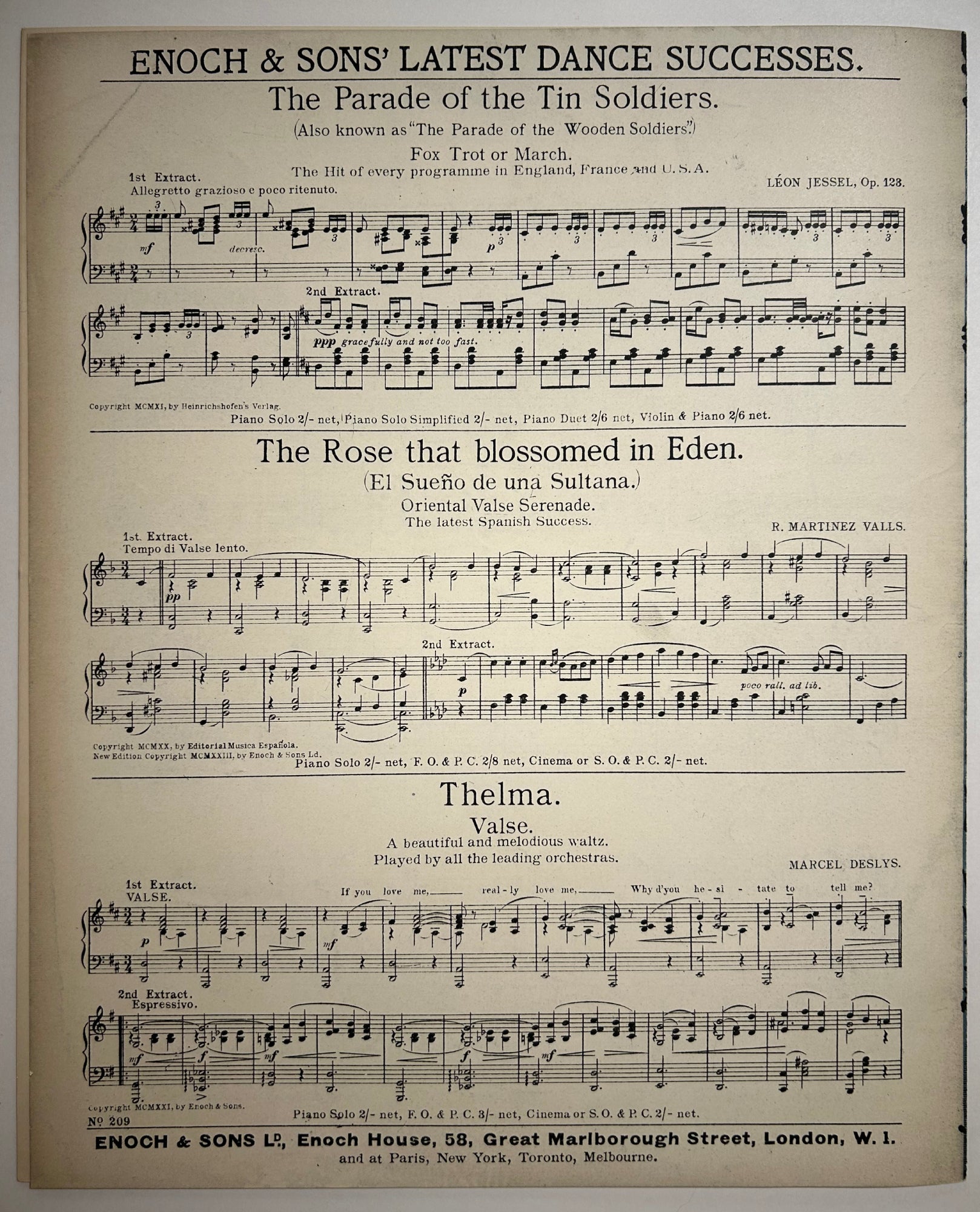 Ballade de la lune. Barcarolle.