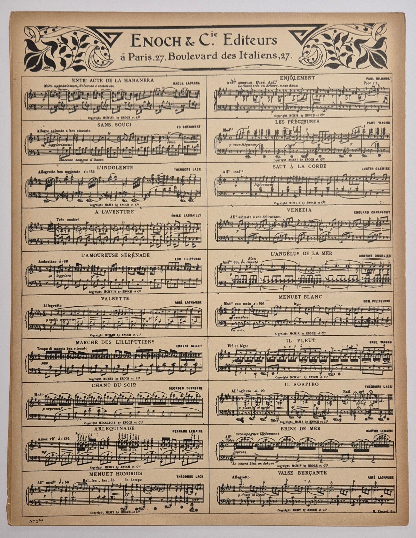 Berceuse de l'Enfant pauvre.