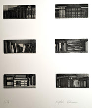 Charger l'image dans la galerie, RAKUZIN Naftali. Livres en bibliothèque. Gravure signée.