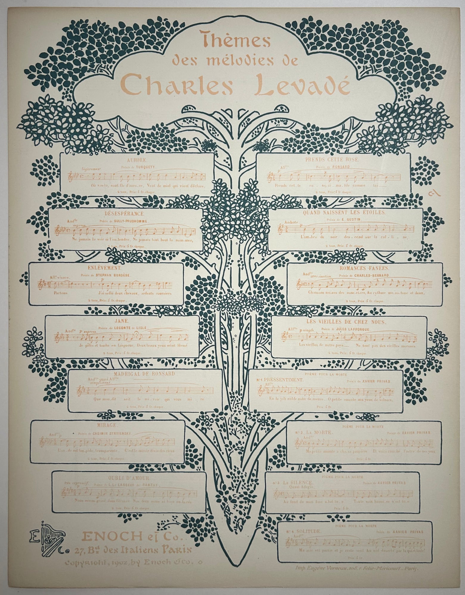 Au jardin d'Amour. Poésie de Gabriel Vicaire (n°1)