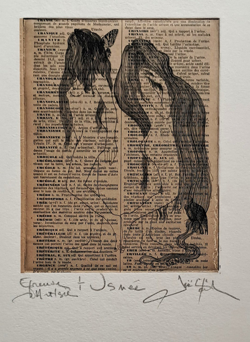 ROCHE Joël. Usnée. Gravure signée.