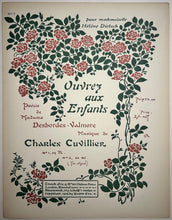 Charger l'image dans la galerie, Ouvrez aux Enfants. Poésie de Madame Desbordes-Valmore (n°2).