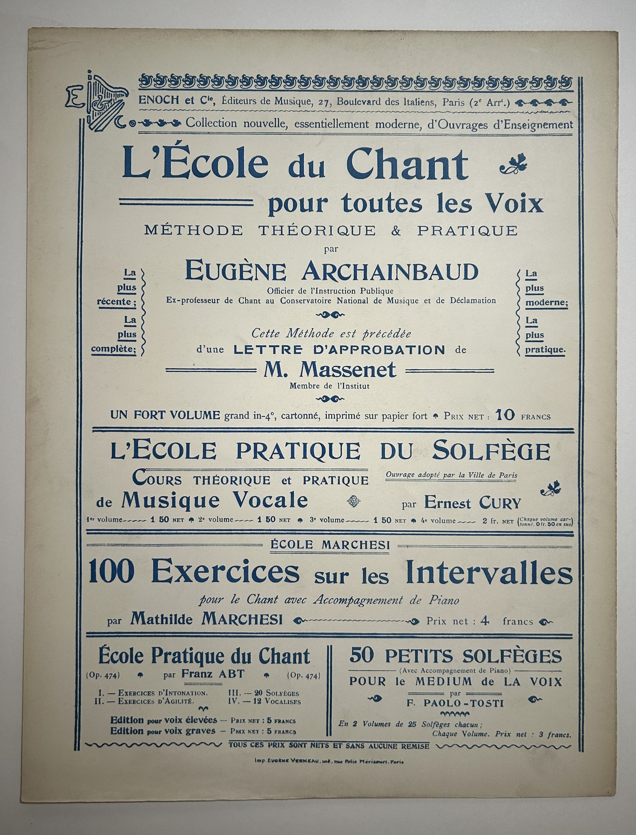 Chanson Chinoise. Poésie George Auriol (n°1).