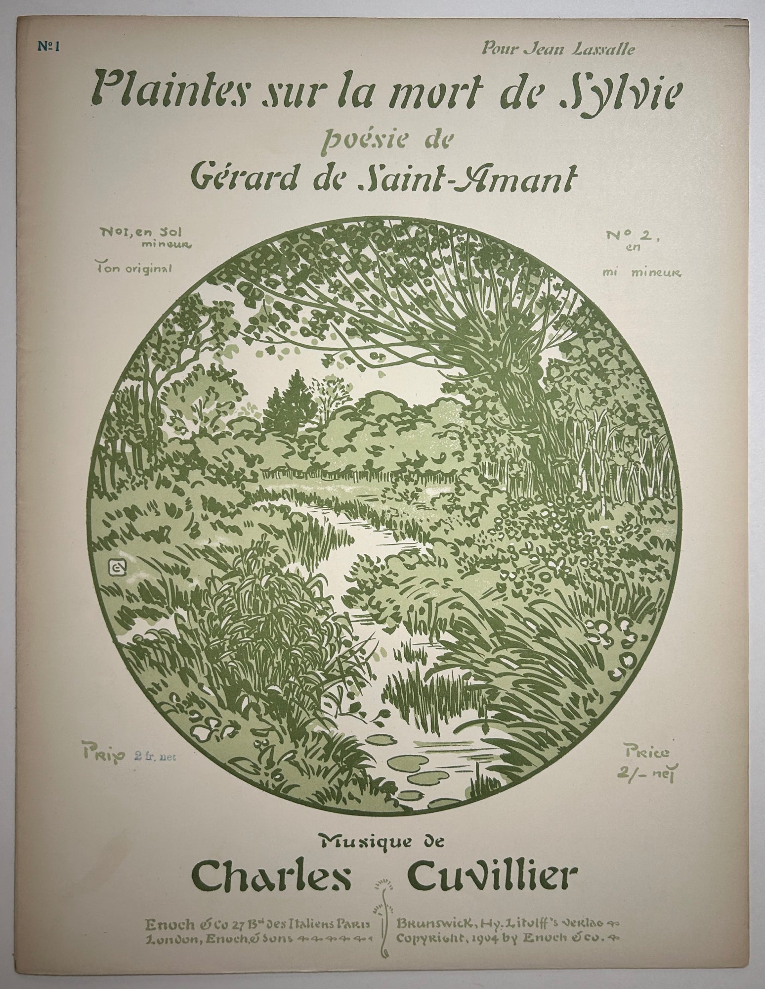 Plaintes sur la mort de Sylvie. Poésie de Gérard de Saint-Amant (n°1).
