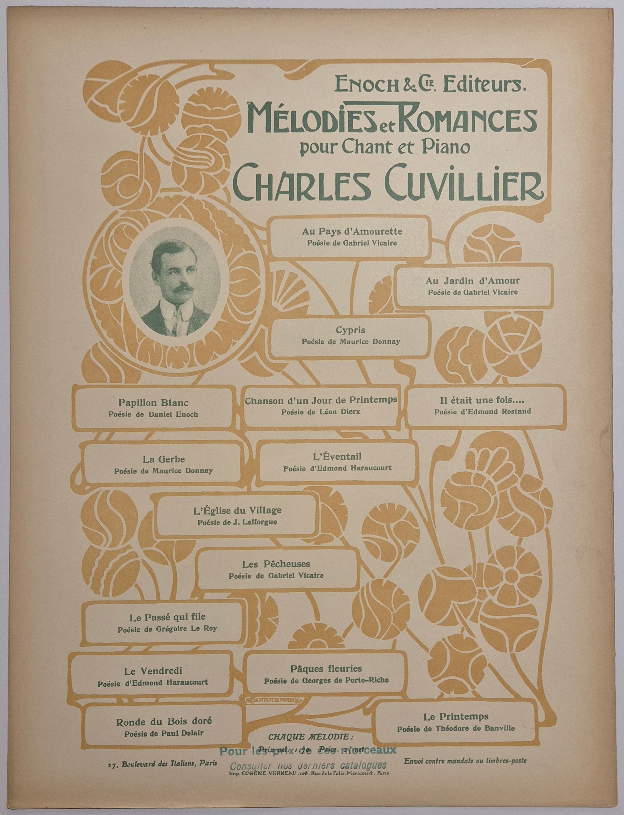 Vieux Madrigal. Poésie de Jean Renaud de Segrais (n°1).