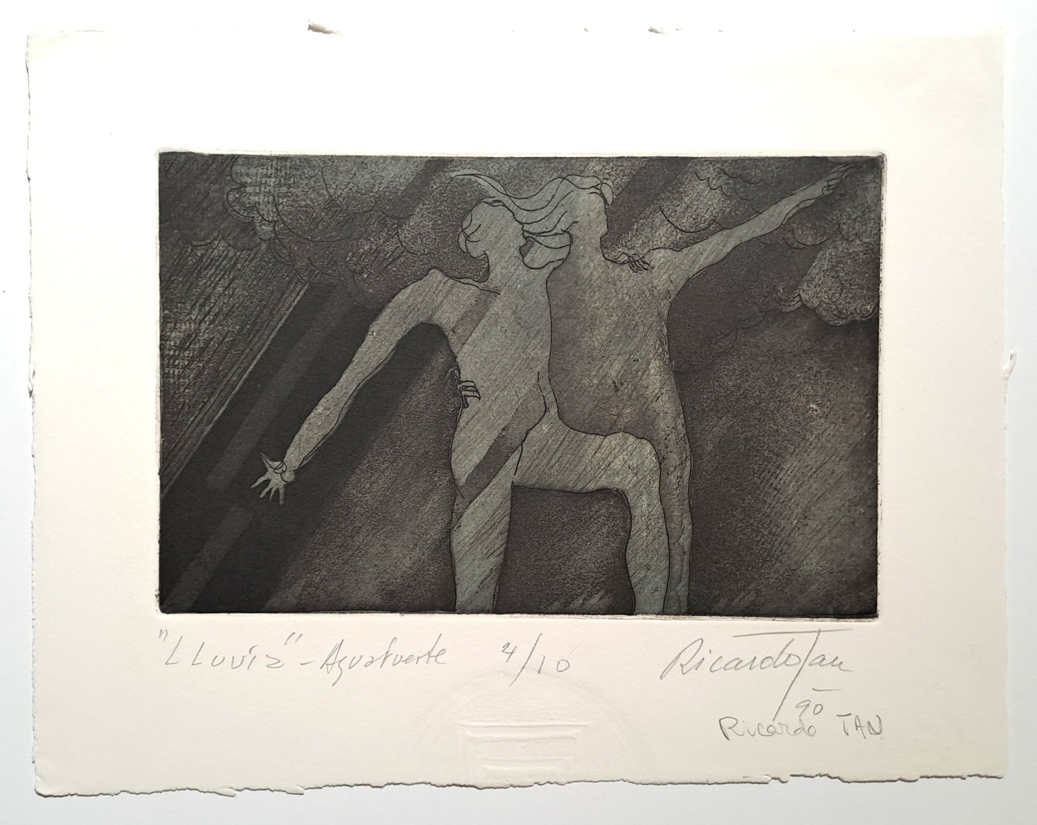 TAN Ricardo. Gravure signée.