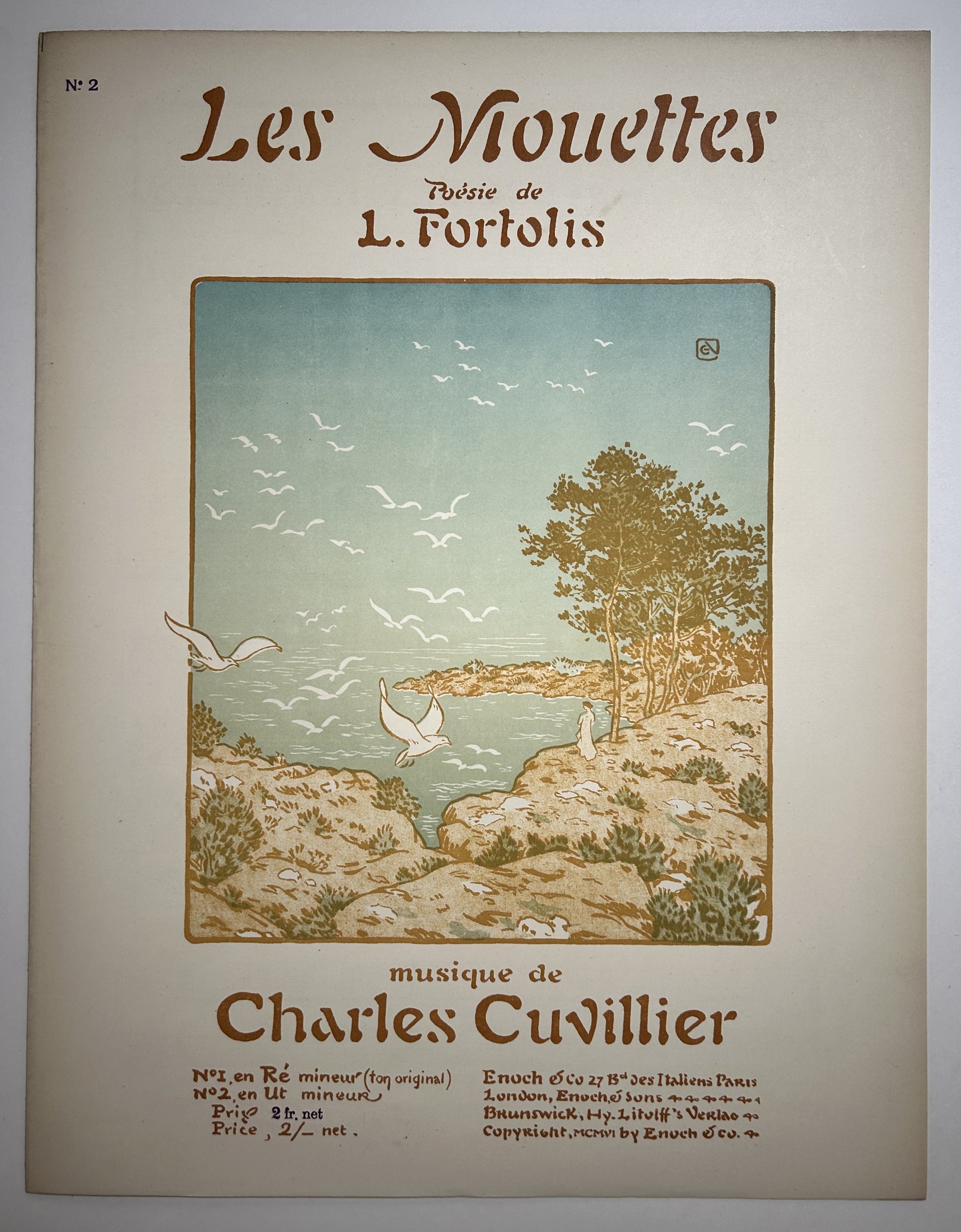 Les Mouettes. Poésie de L. Fortolis (n°2).