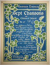 Charger l'image dans la galerie, Sept chansons de Clément Marot.