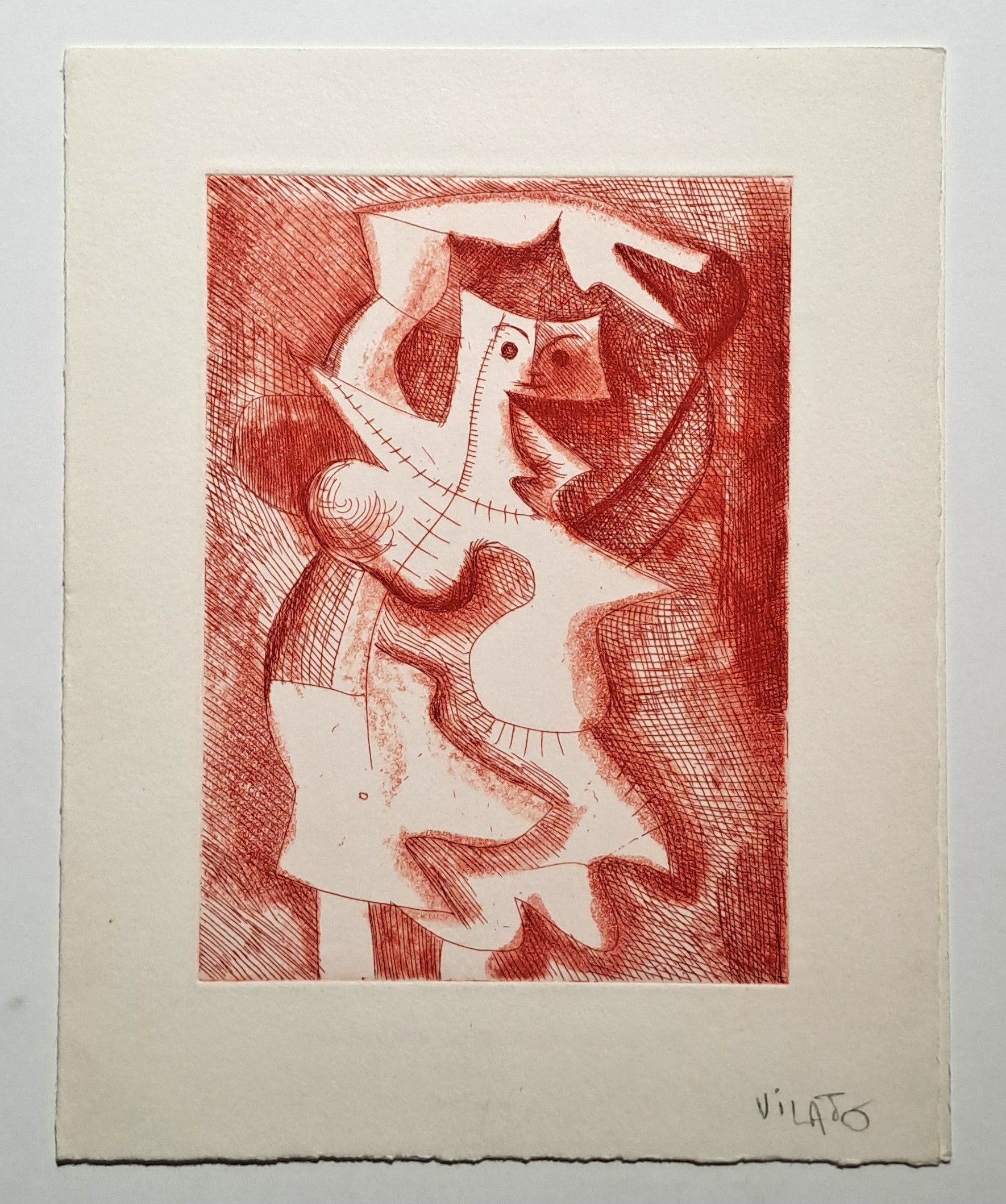 VILATO Javier. Femme. Carton invitation.