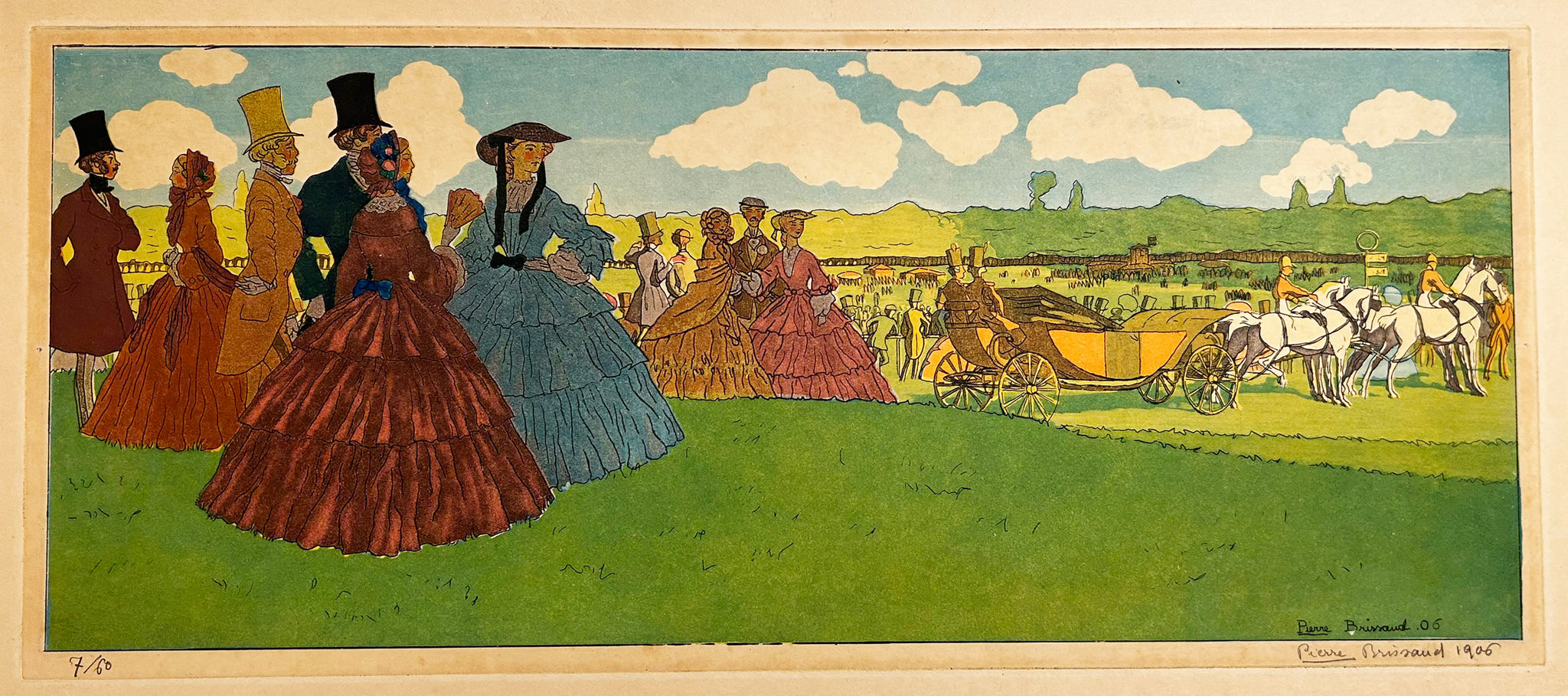La Cour en promenade.  1906.