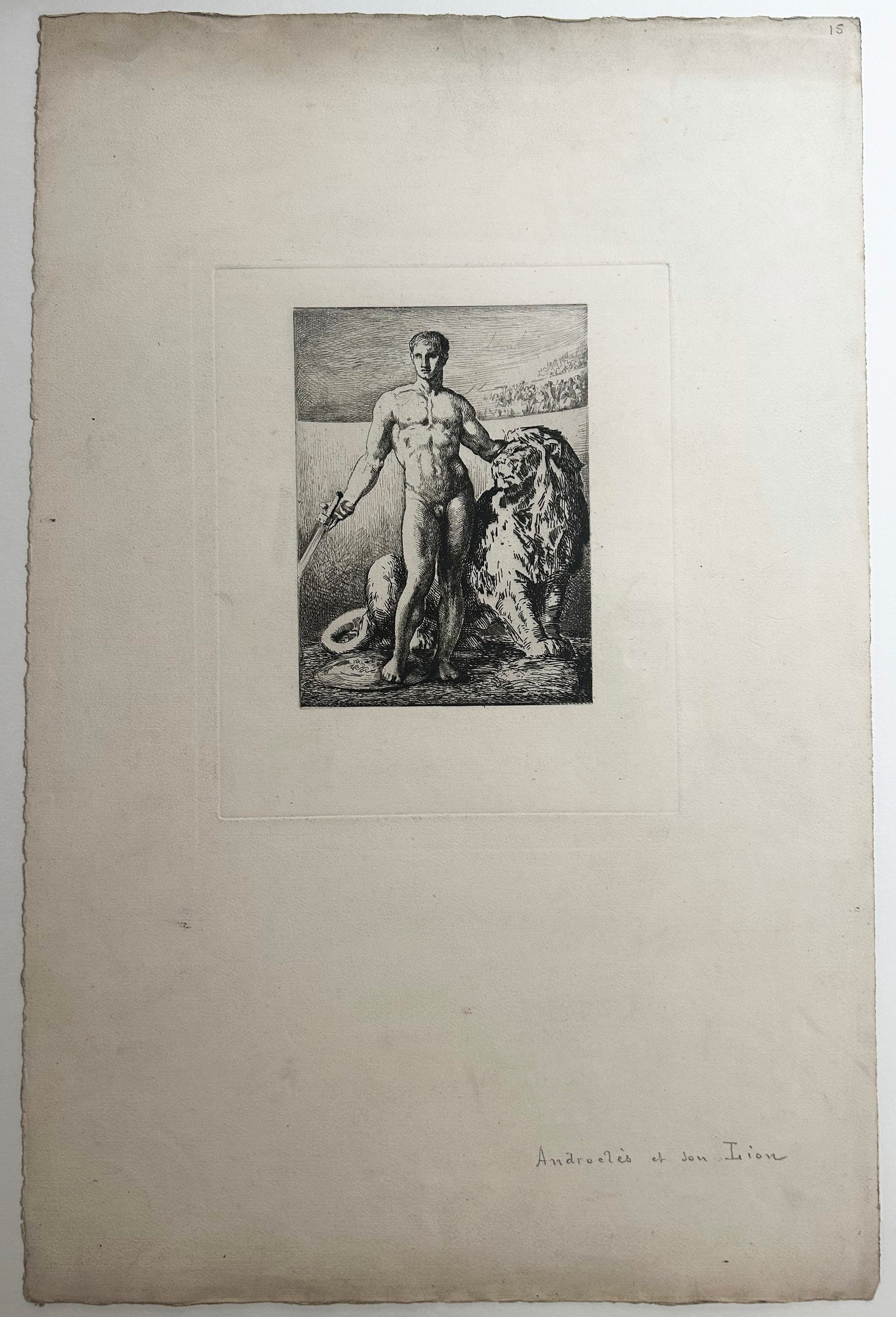 Androclès et son lion.