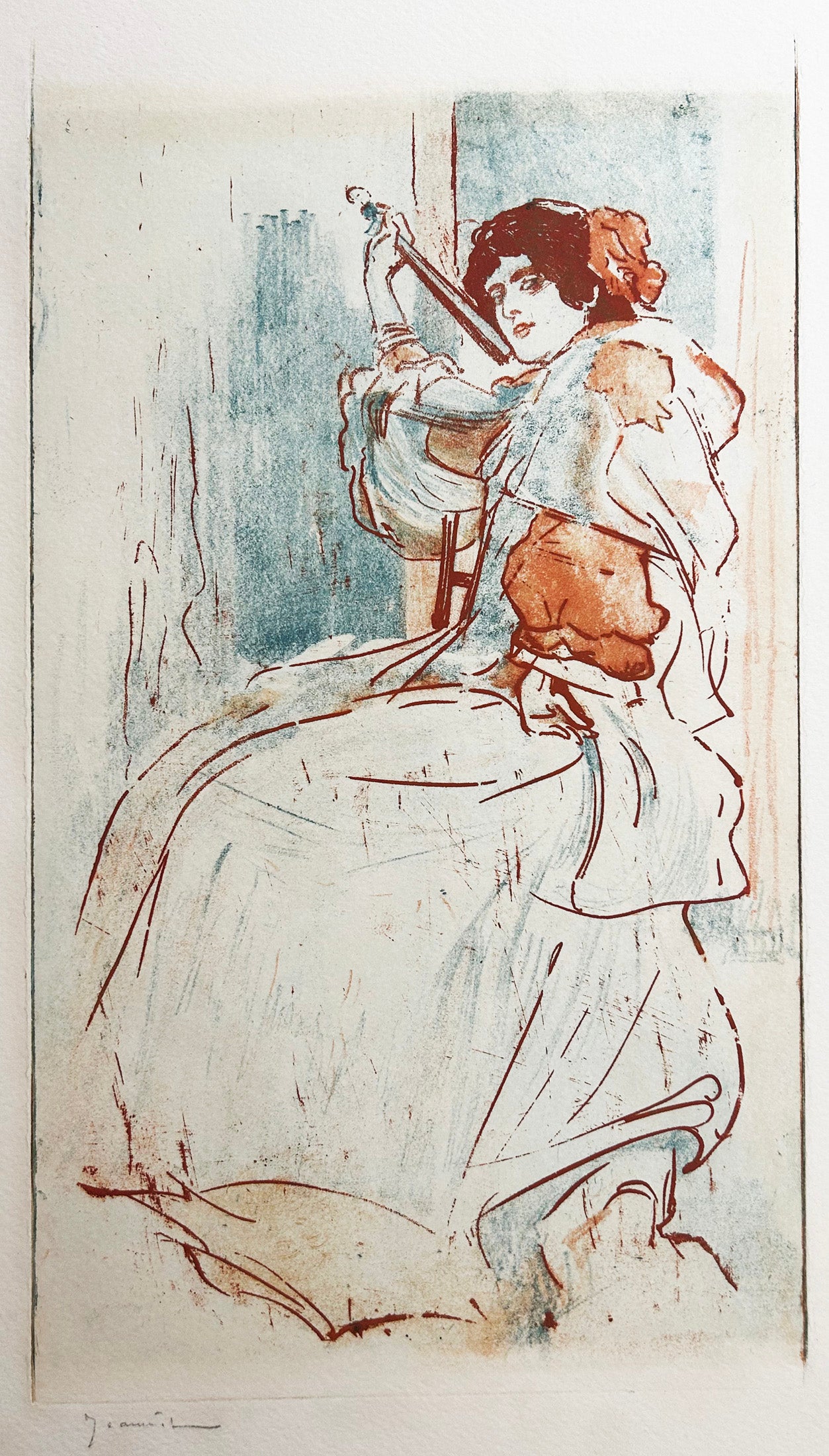 Jeune femme à l'éventail.