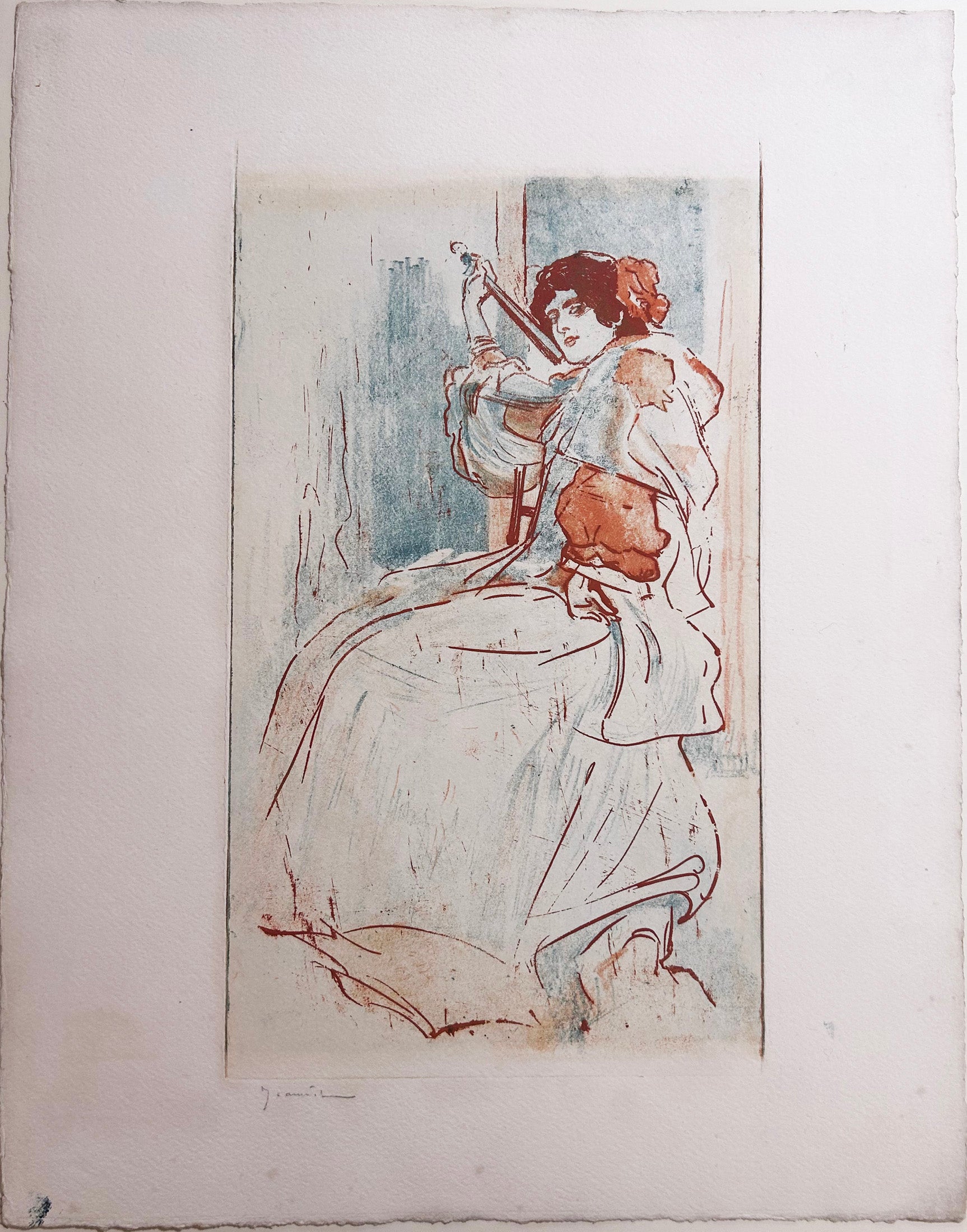 Jeune femme à l'éventail.