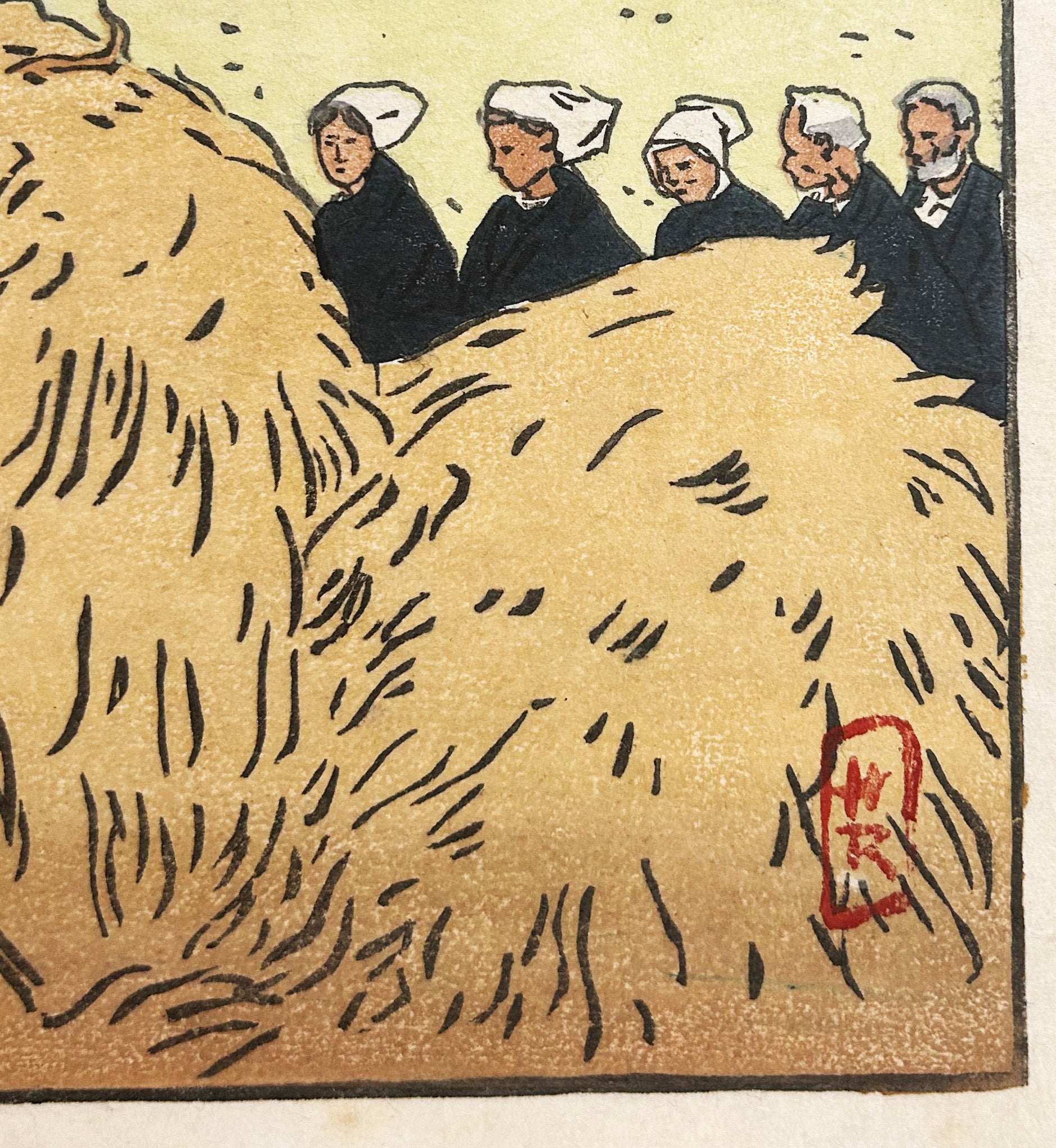 Enterrement à Trestraou (Perros Guirec).  1894.