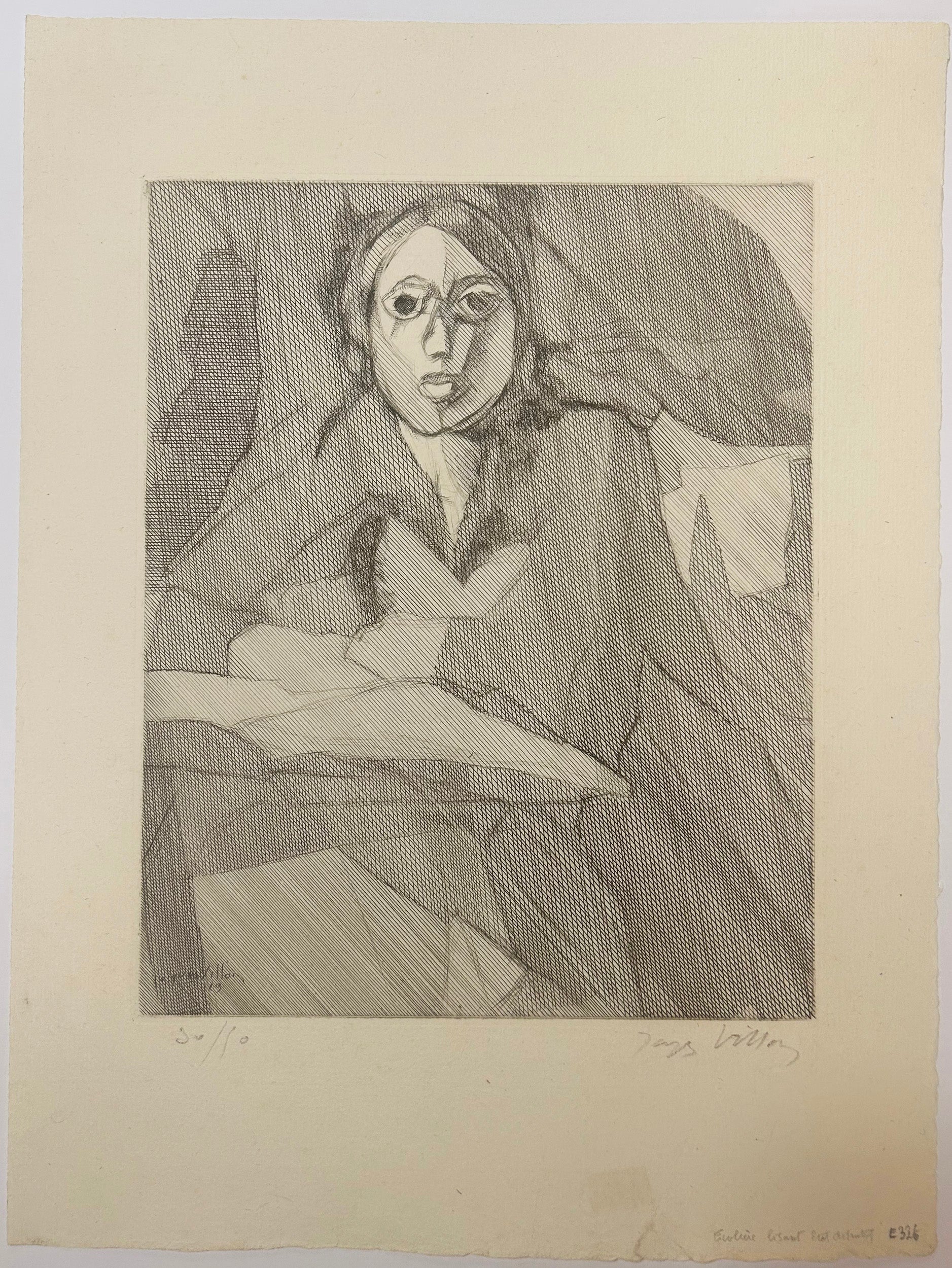 Ecolière lisant. 1929.