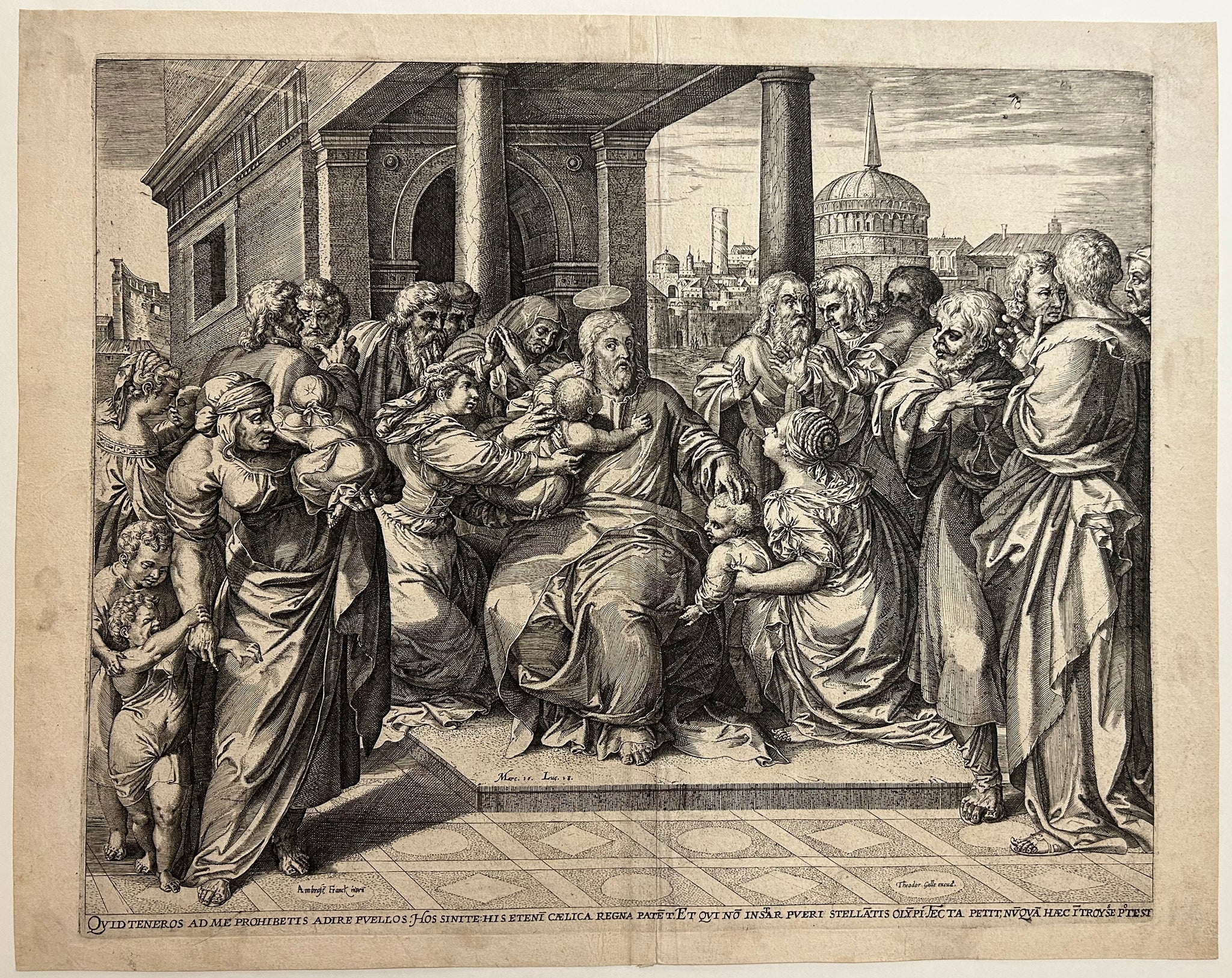 Le Christ recevant les enfants.