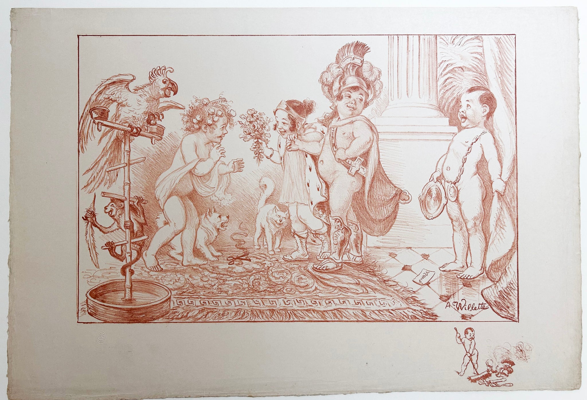 Visite matinale.  1925.