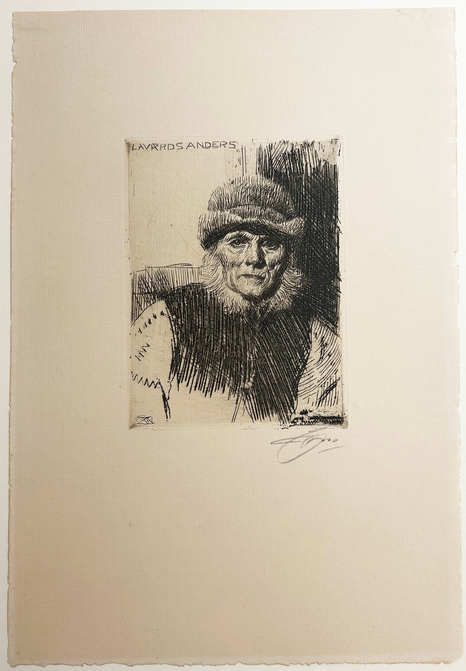 Portrait de Lavards Anders (Paysan dalécarlien). 1919.