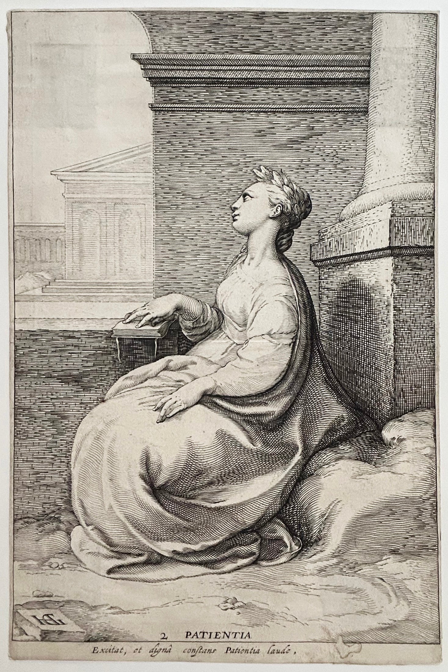 Les trois vertues: Diligence, Patience et Science.  1615.