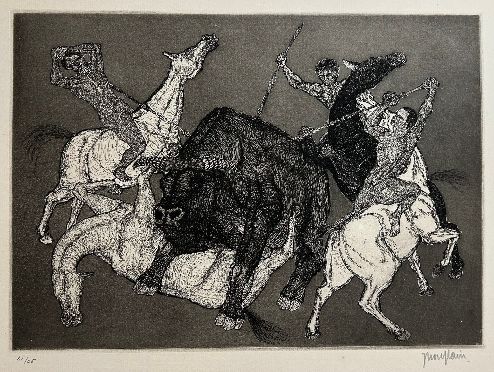 Tauromachie préhistorique.  1949.