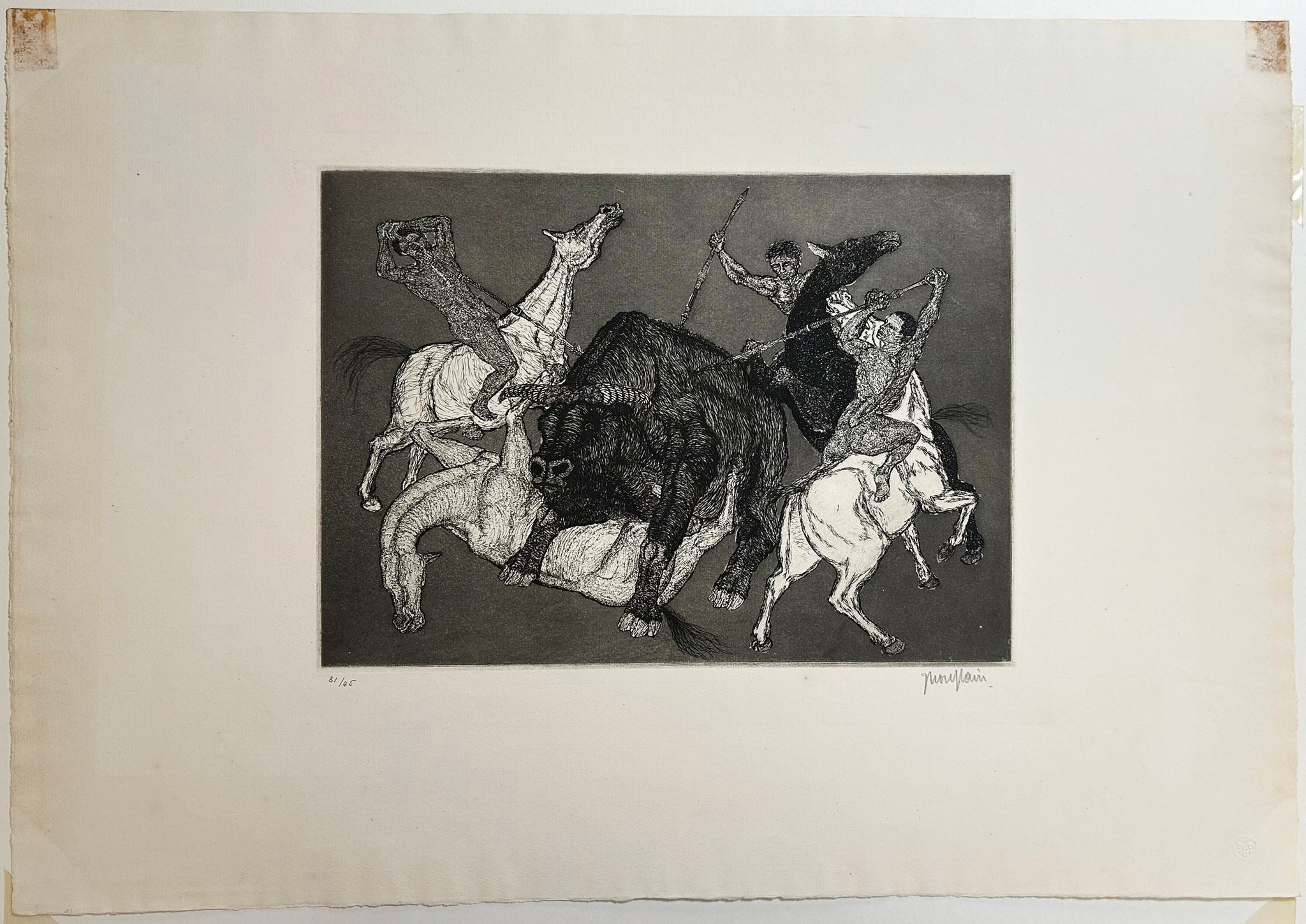 Tauromachie préhistorique.  1949.