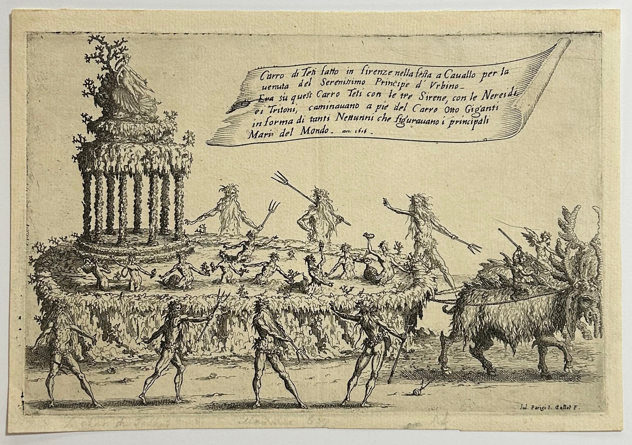 Le char de Thétis. 1616.