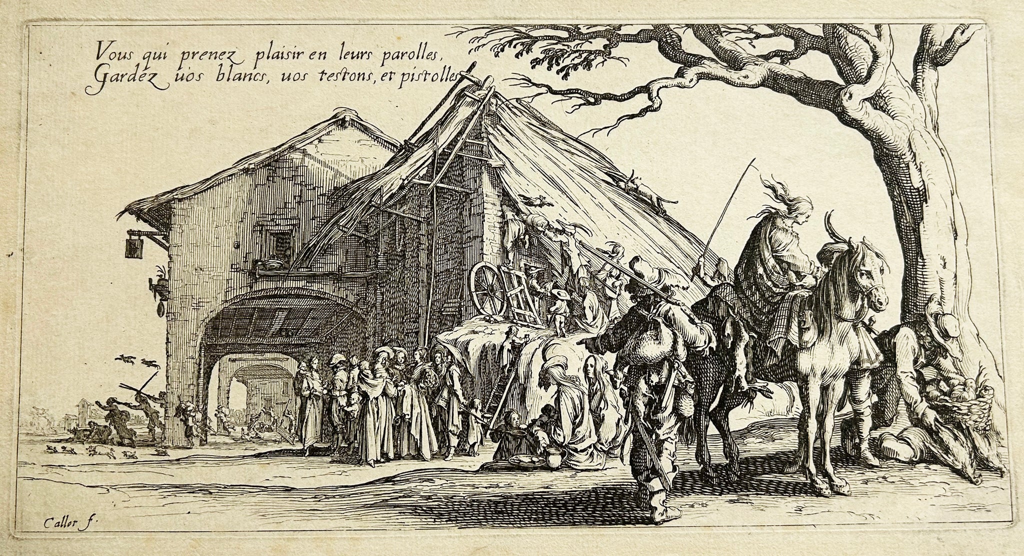 La halte des bohémiens : Les diseuses de bonne aventure.