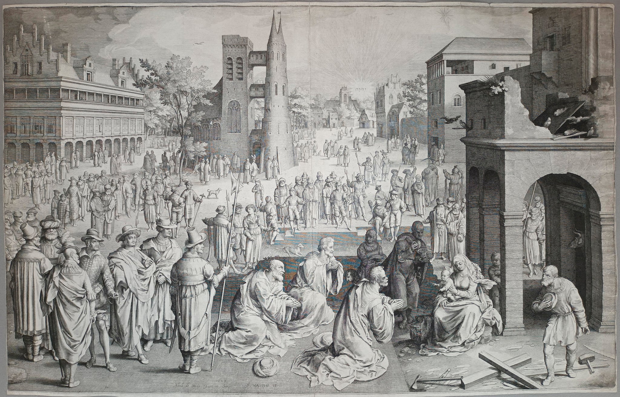 L’Adoration des Rois mages.  1608.