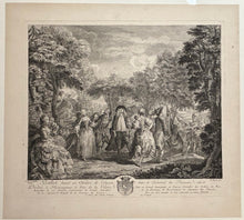 Charger l'image dans la galerie, Ballet dansé au Théâtre de l'Opéra, dans le Carnaval du Parnasse & La Guinguette, Divertissement pantomime du Théâtre Italien composé par le Sr De Hesse. Dédiés à Monseigneur le Duc de la Valière. c.1760.