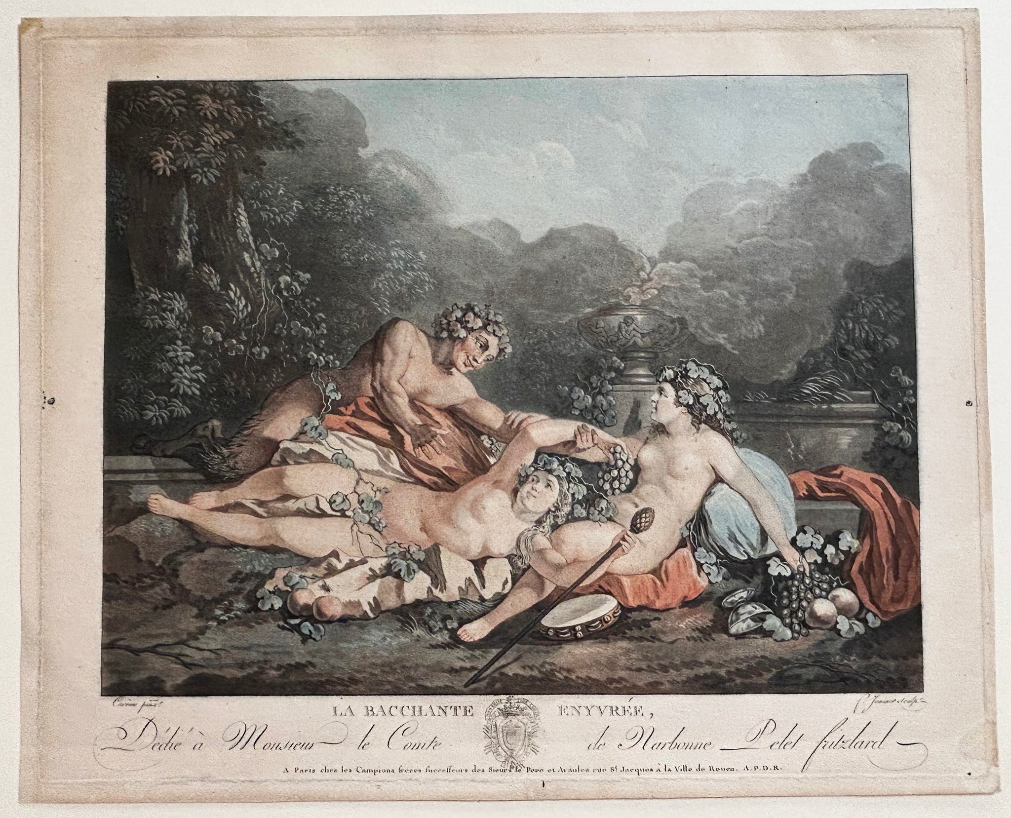 La Bacchante ennivrée.