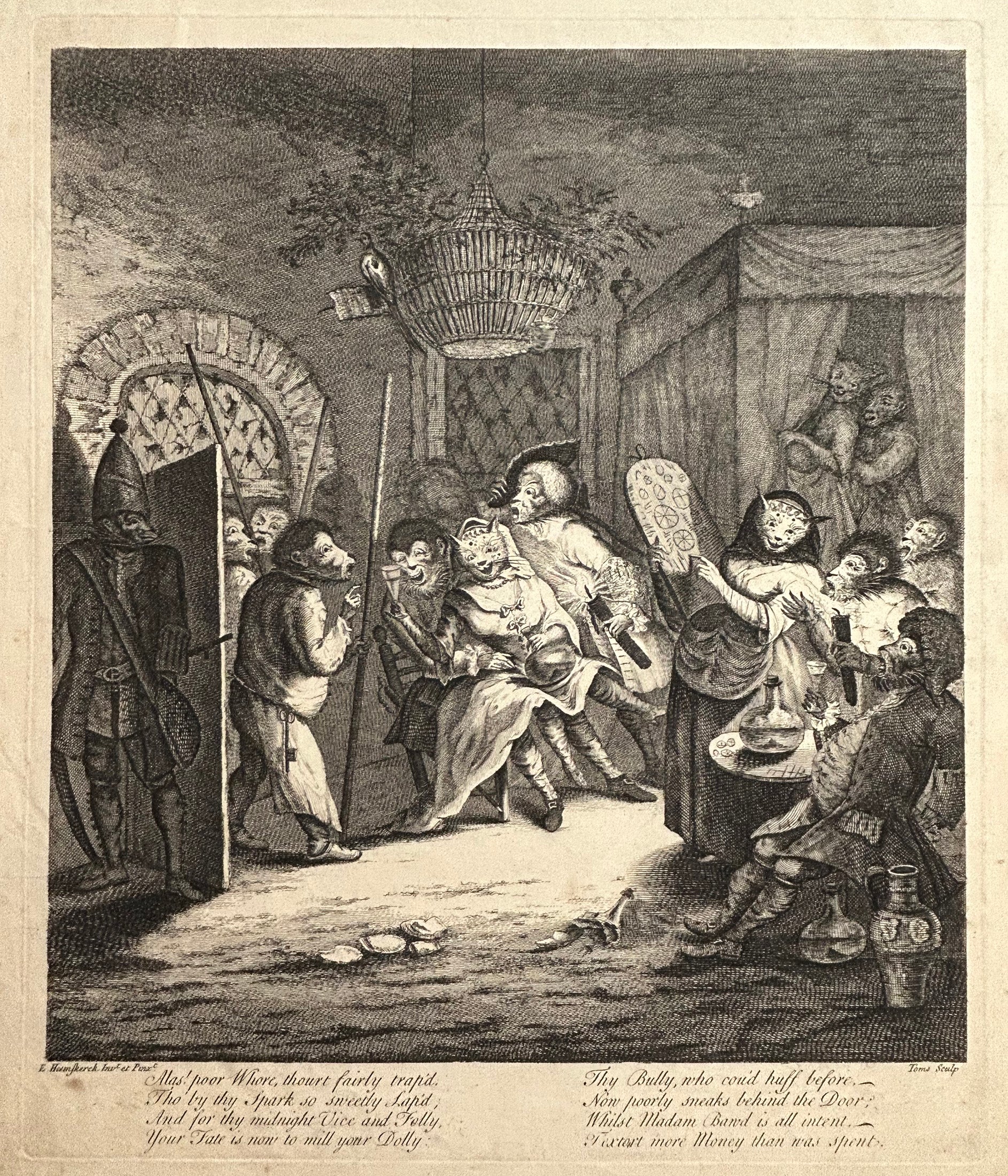 Planche satirique sur la Prostitution.