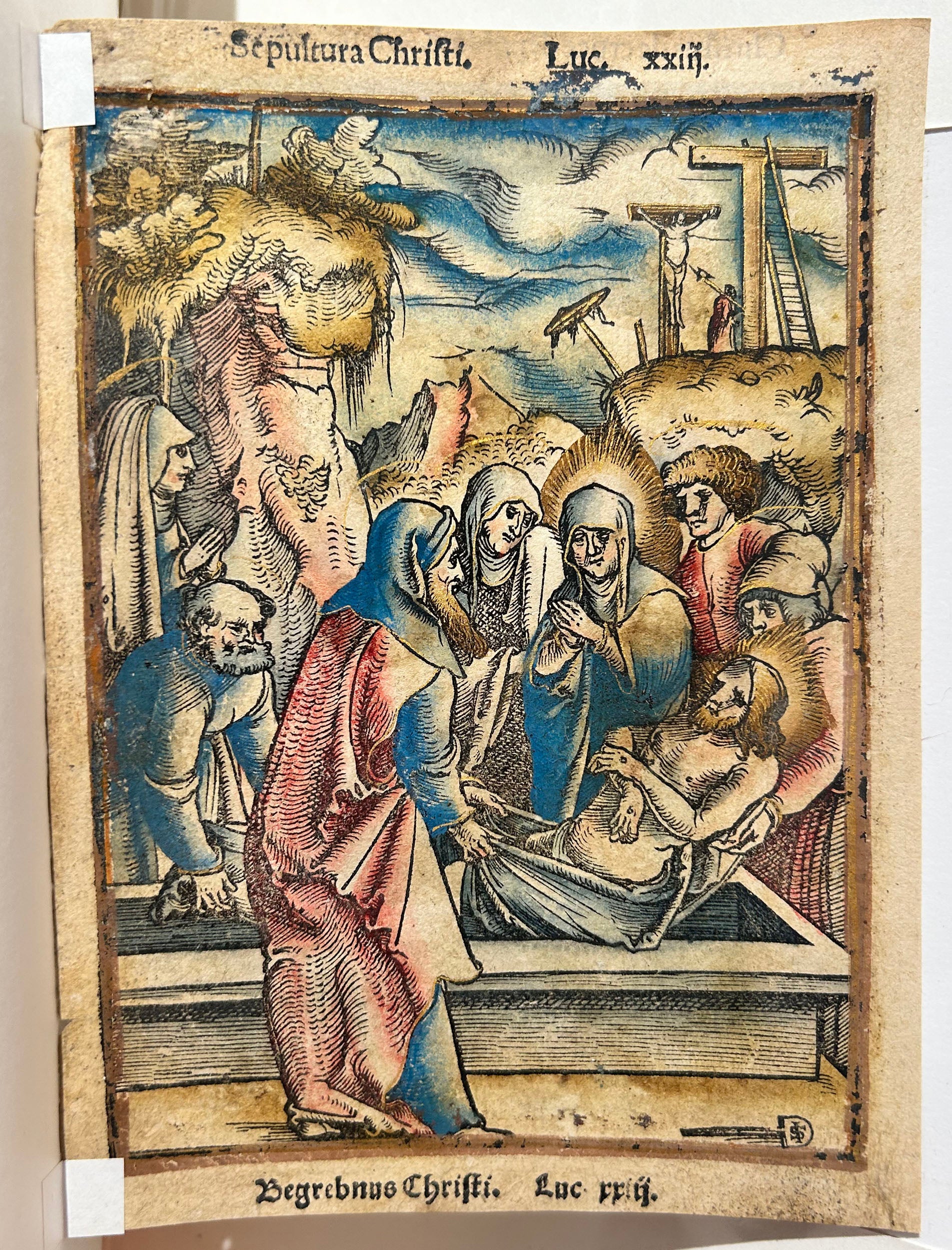 La Lamentation & La mise au tombeau. 1537.